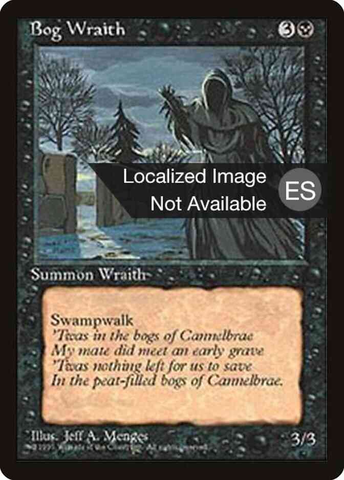 Bog Wraith - Korean [124] [Fourth Edition Black Border: Korean] [Non-Foil]