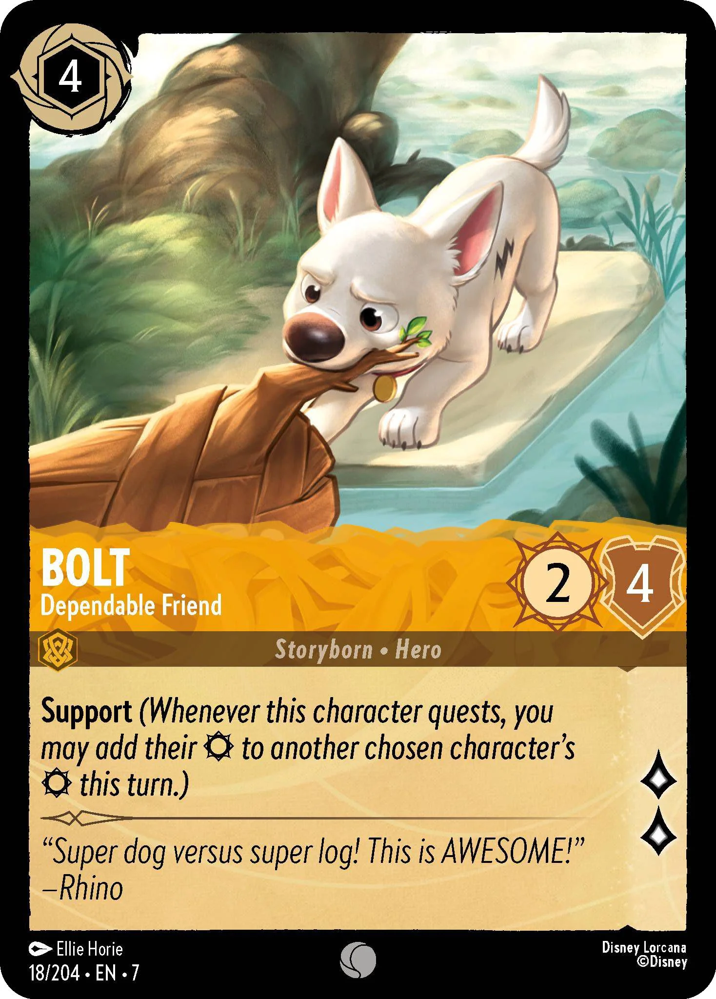 Bolt - Dependable Friend - 18/204 [Archazia's Island] [Non-Foil]