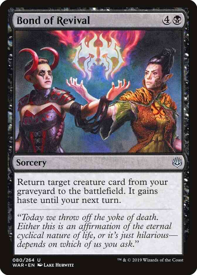 Bond of Revival [80] [War of the Spark] [Non-Foil]