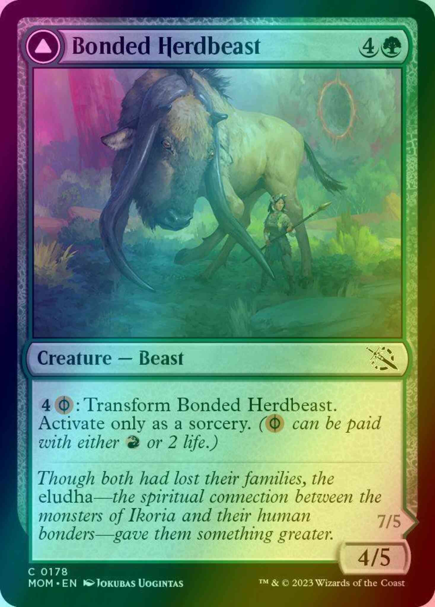 Bonded Herdbeast // Plated Kilnbeast [178] [March of the Machine] [Foil]