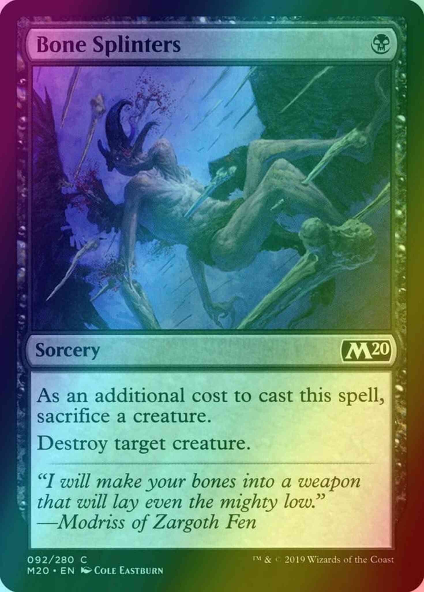 Bone Splinters [92] [Core Set 2020] [Foil]