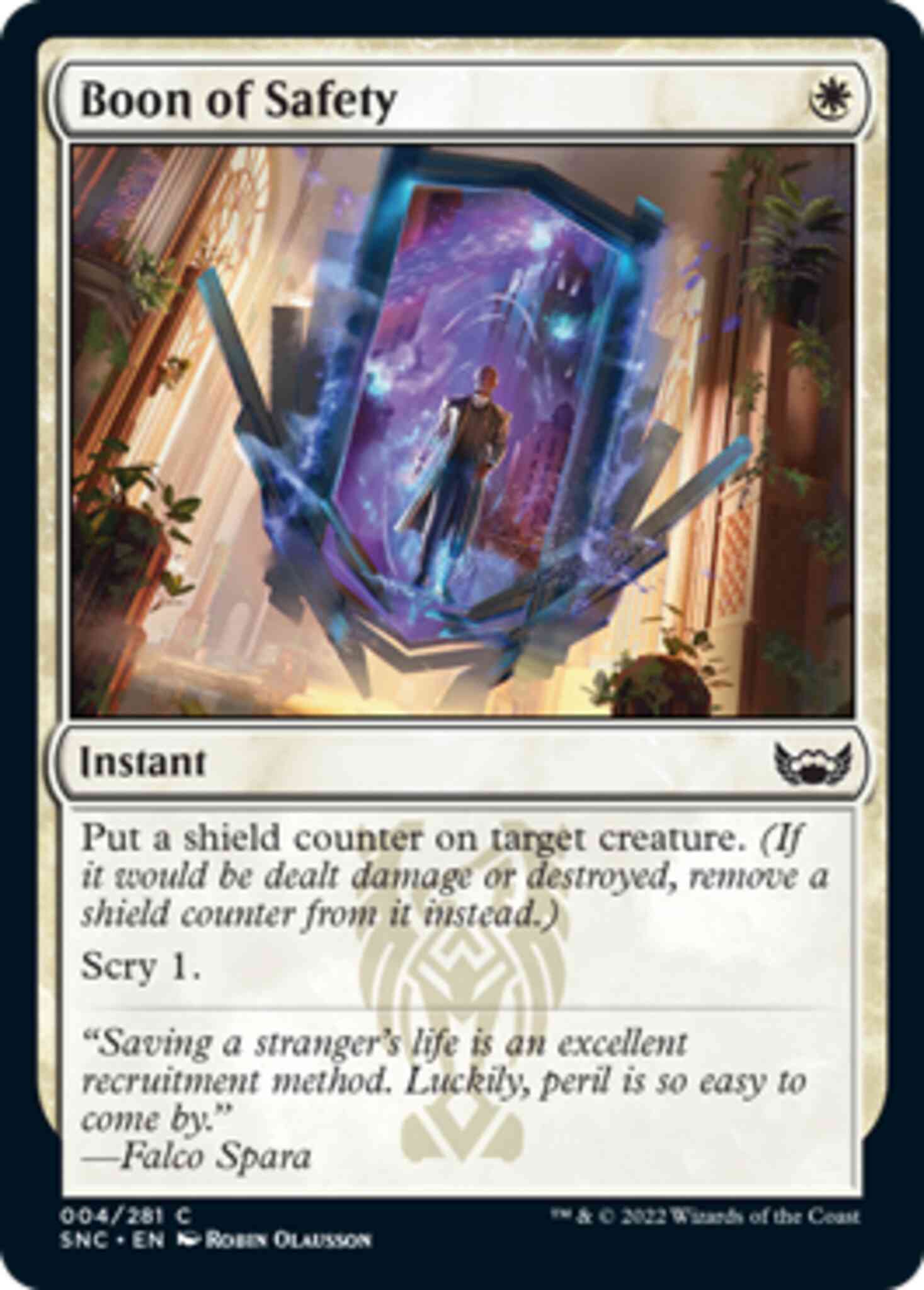Boon of Safety [4] [Streets of New Capenna] [Non-Foil]