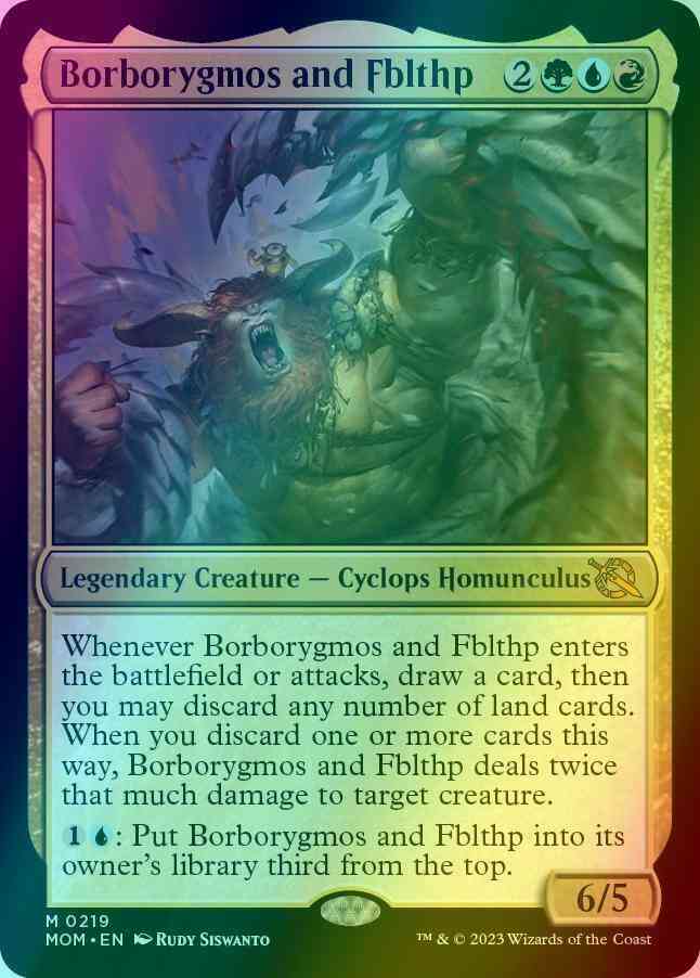 Borborygmos and Fblthp [219] [March of the Machine] [Foil]