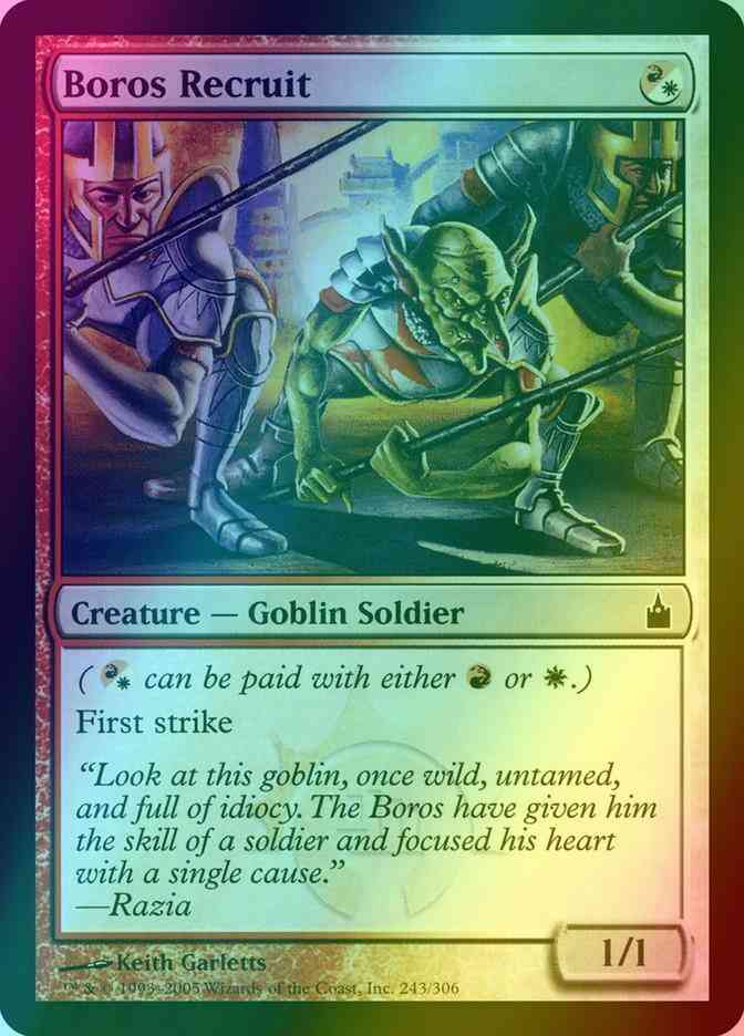Boros Recruit [243] [Ravnica City Of Guilds] [Foil]