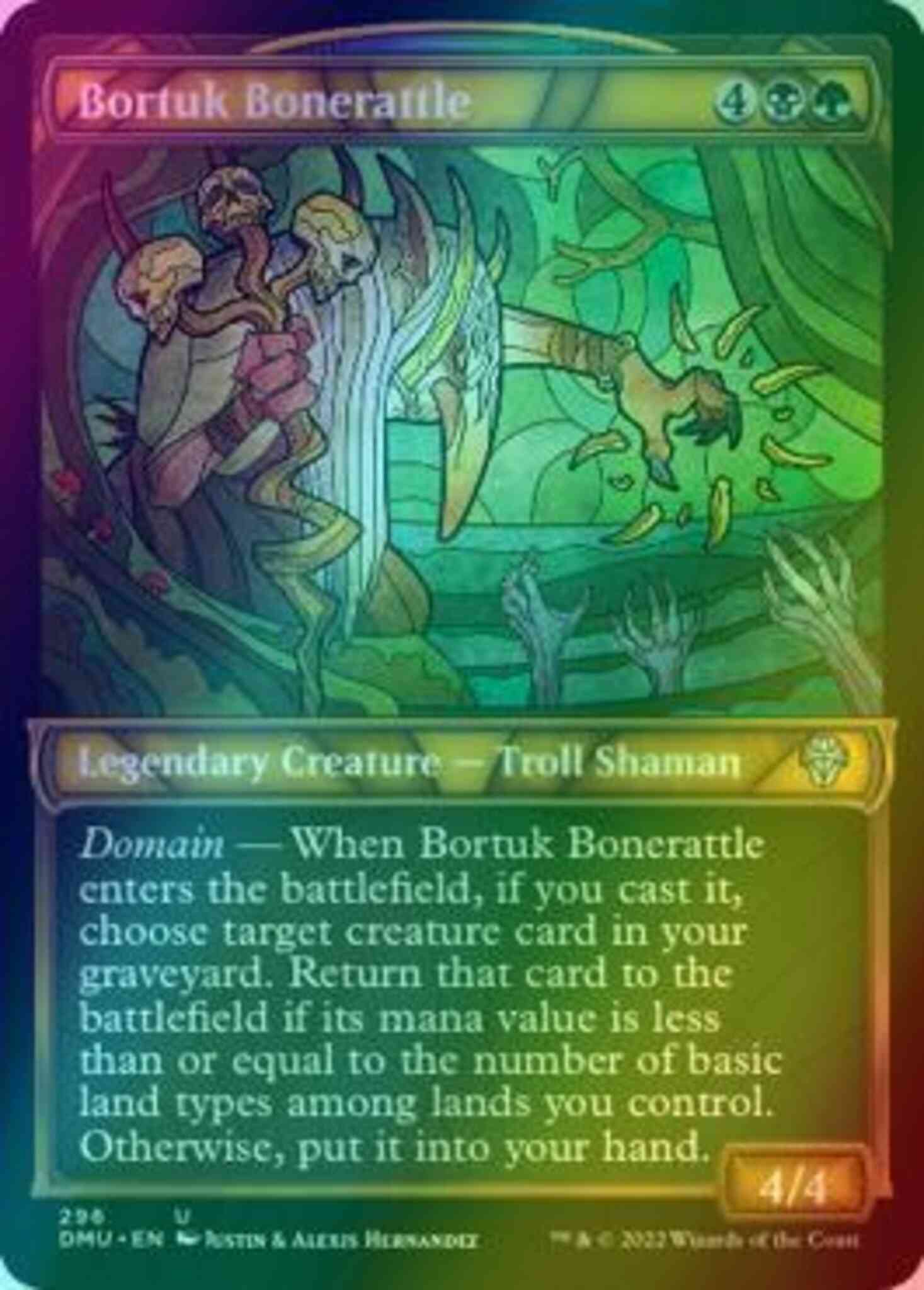 Bortuk Bonerattle [296] [Stained Glass Showcase] [Dominaria United] [Foil]