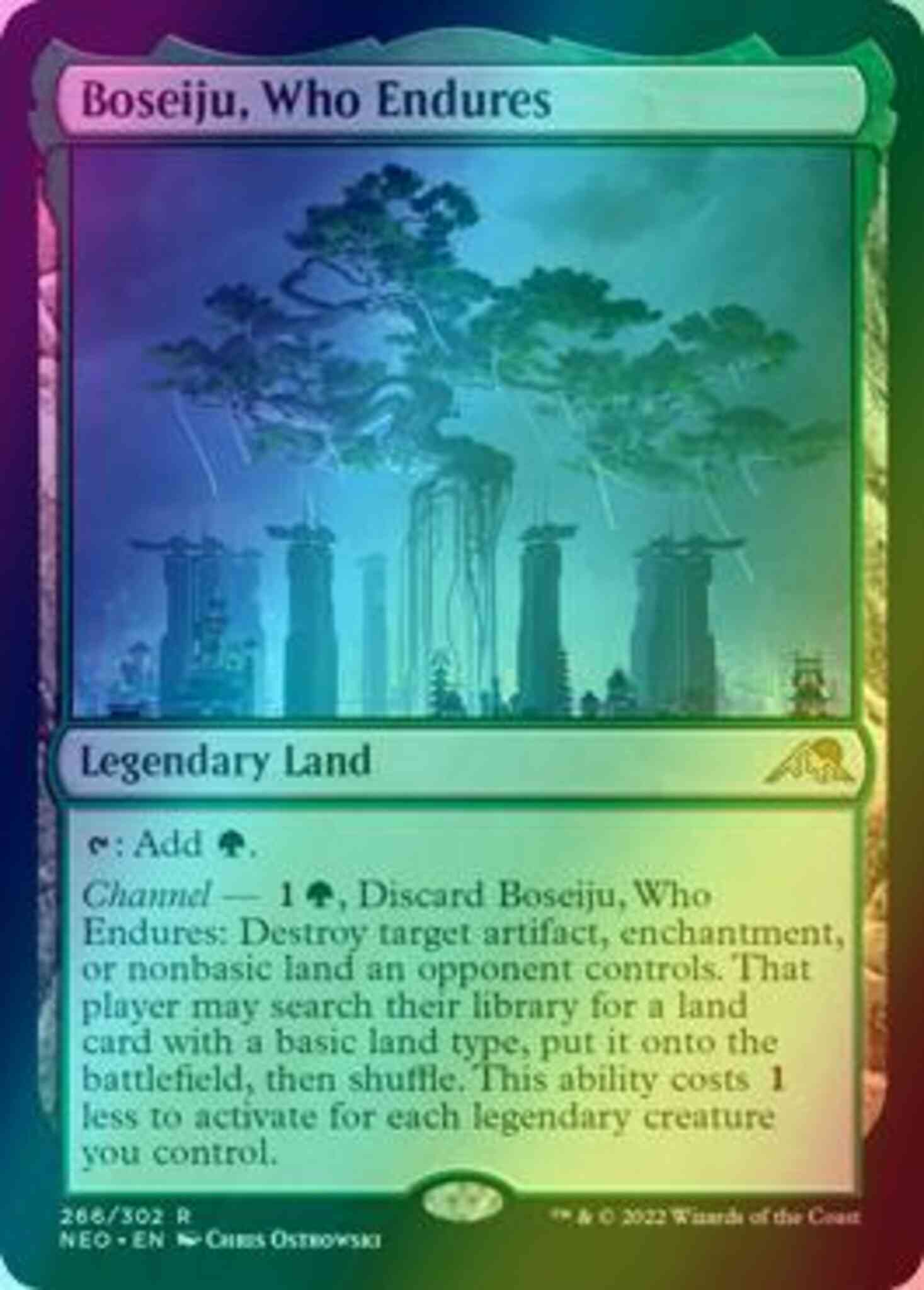 Boseiju, Who Endures [266] [Kamigawa: Neon Dynasty] [Foil]