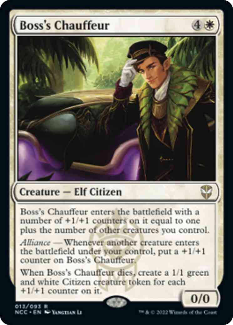 Boss's Chauffeur [13] [Streets of New Capenna: Commander] [Non-Foil]