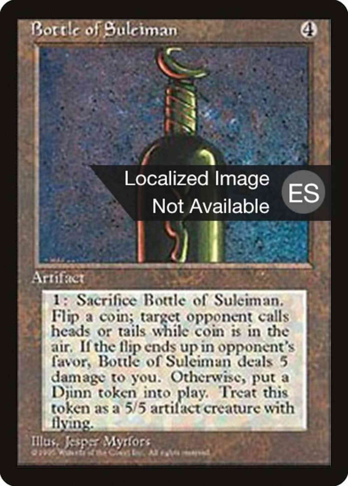 Bottle of Suleiman - Portuguese [301] [Fourth Edition Black Border: Portuguese] [Non-Foil]