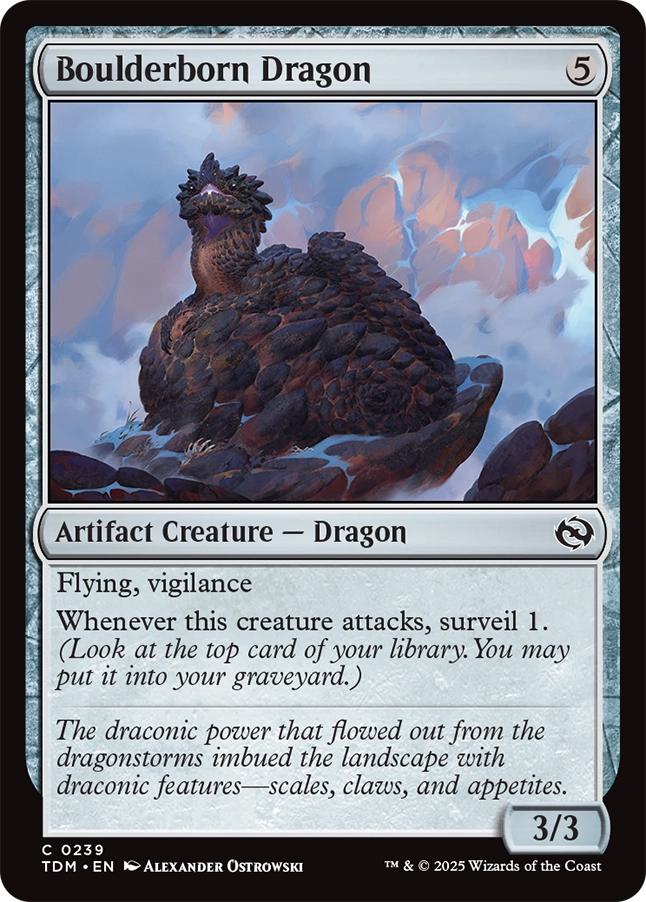 Boulderborn Dragon [239] [Tarkir: Dragonstorm] [Non-Foil]