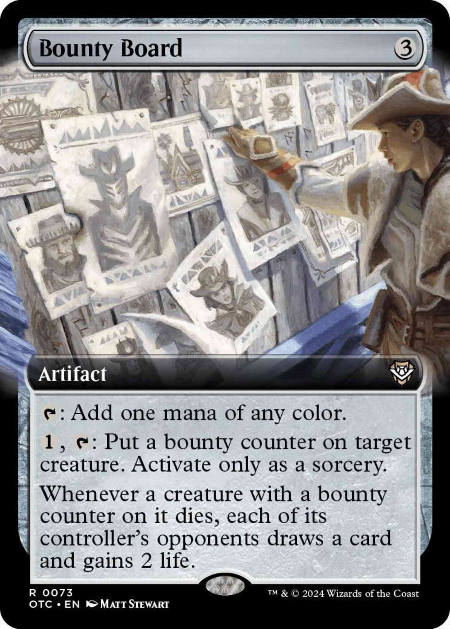 Bounty Board [73] [Extended Art] [Outlaws of Thunder Junction: Commander] [Non-Foil]