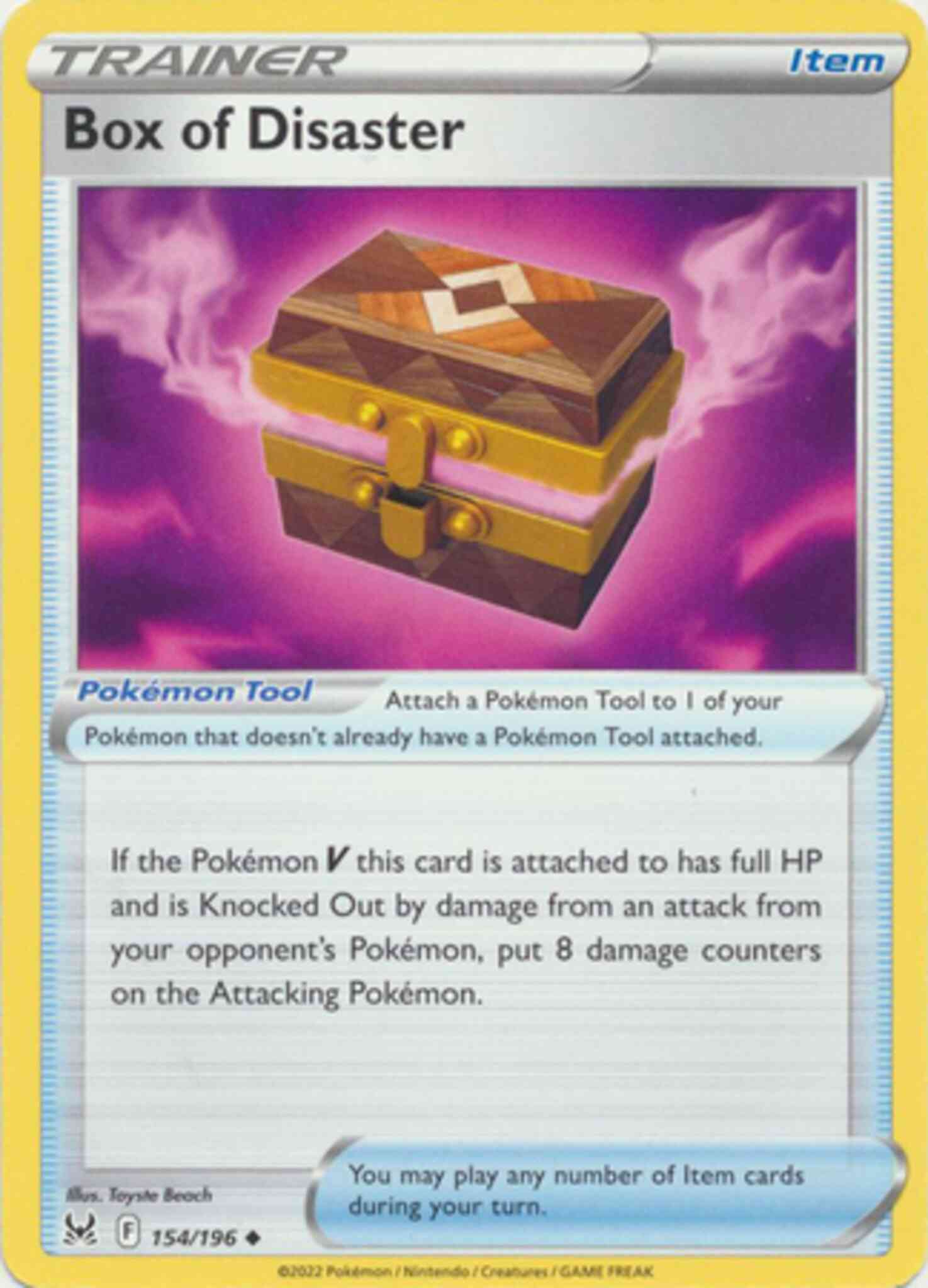 Box of Disaster - 154/196 - Uncommon [swsh11-154] [Non-Holo]