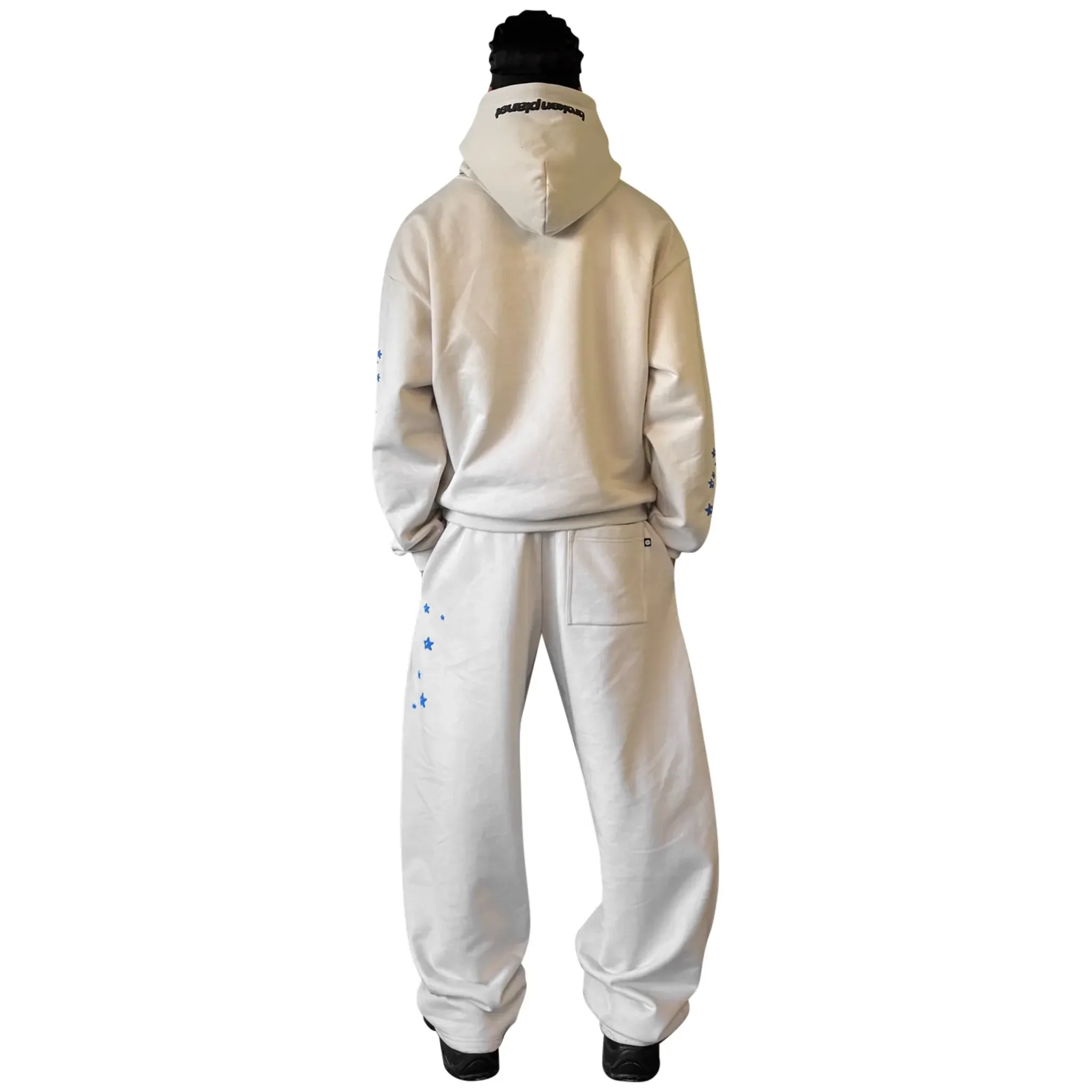 Broken Planet All The Stars Straight Leg Ivory White Sweatpants - Image 2
