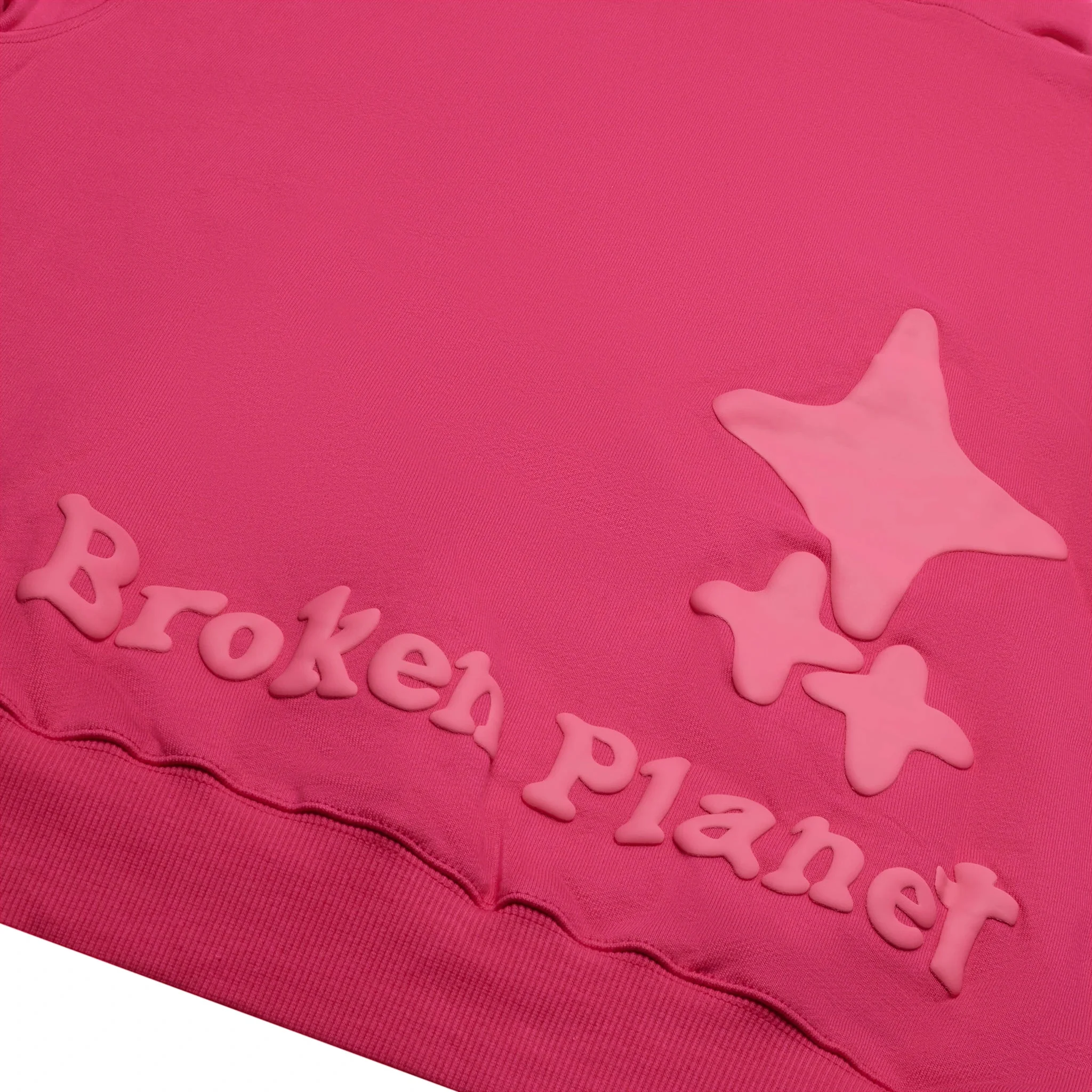 Broken Planet Monochrome Fuchsia Pink Hoodie - Image 3