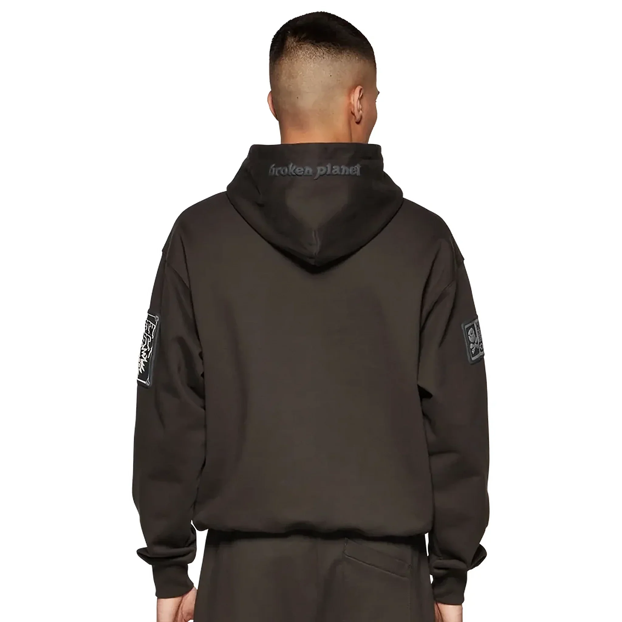 Broken Planet Repair Services Soot Black Hoodie - Image 3