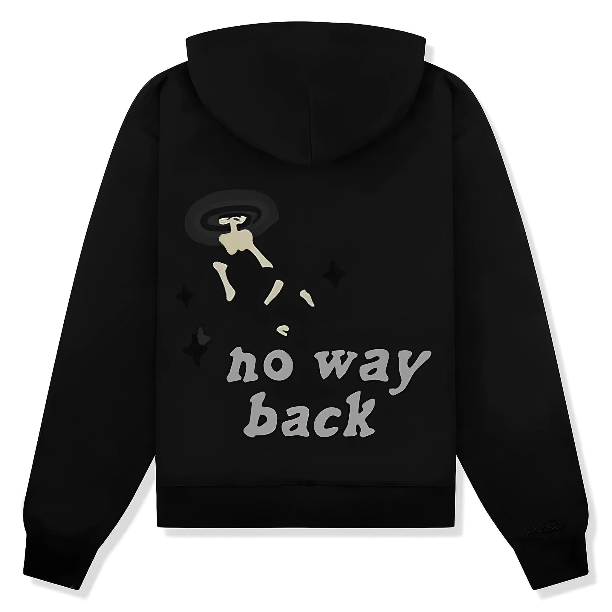 Broken Planet Trapped In Time Soot Black Hoodie - Image 2
