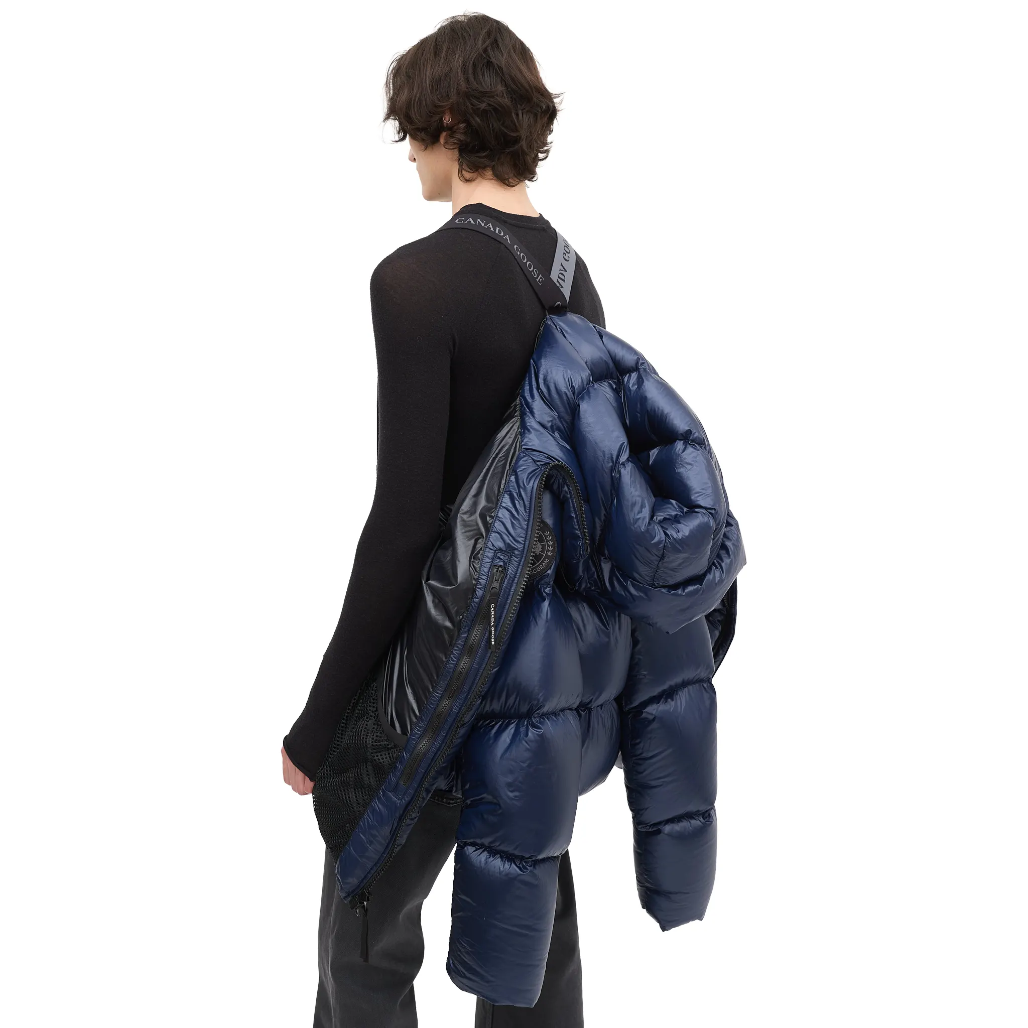 Canada Goose Down & Nylon Crofton Navy Puffer Jacket - Image 11