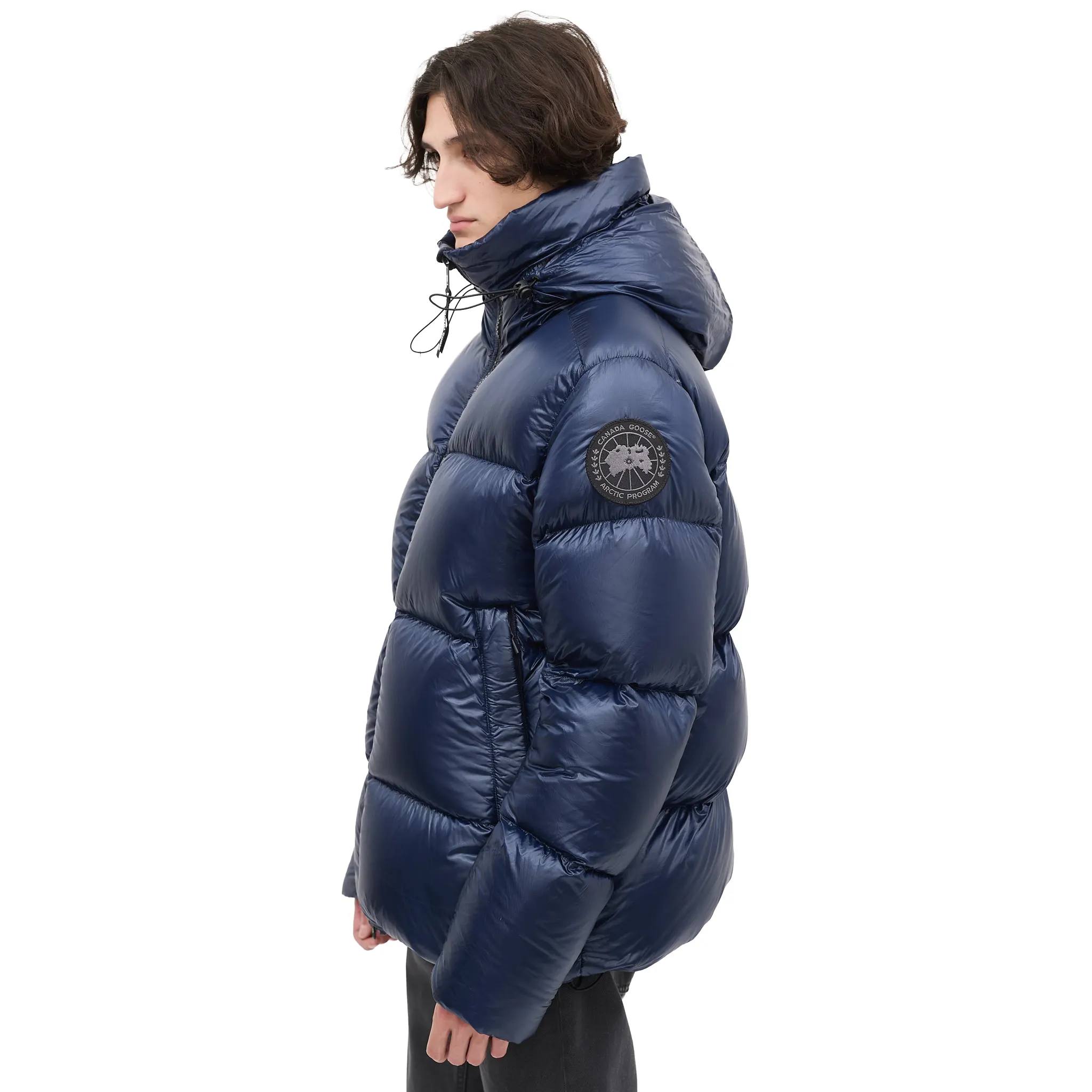 Canada Goose Down & Nylon Crofton Navy Puffer Jacket - Image 3