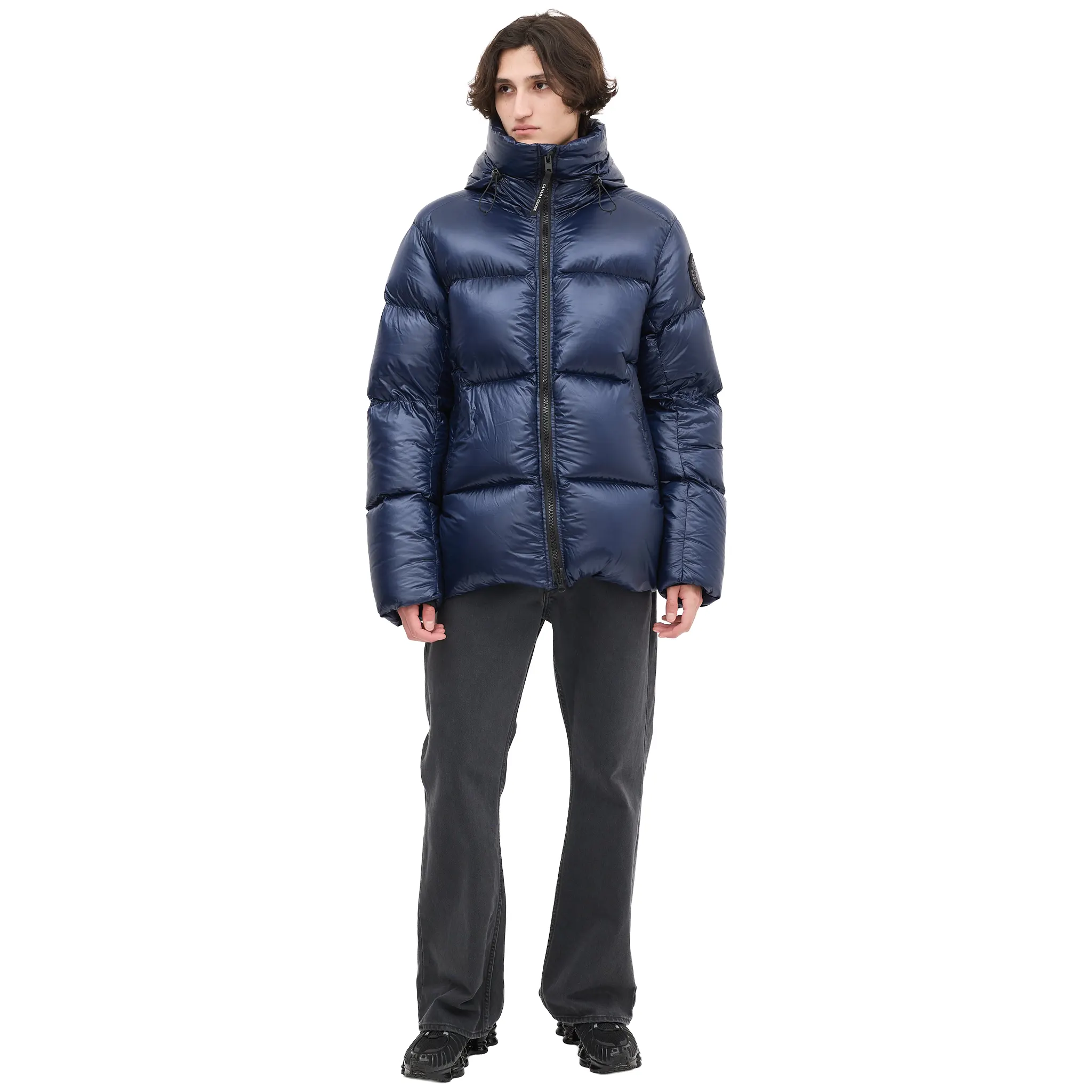 Canada Goose Down & Nylon Crofton Navy Puffer Jacket - Image 5
