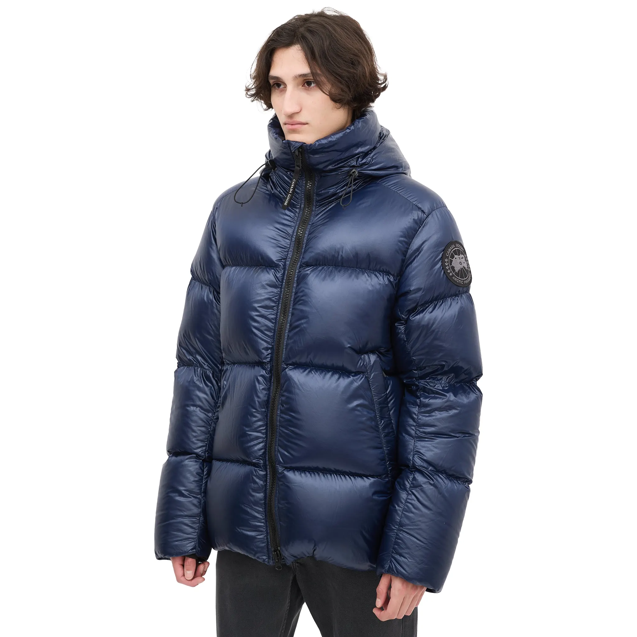 Canada Goose Down & Nylon Crofton Navy Puffer Jacket - Image 7
