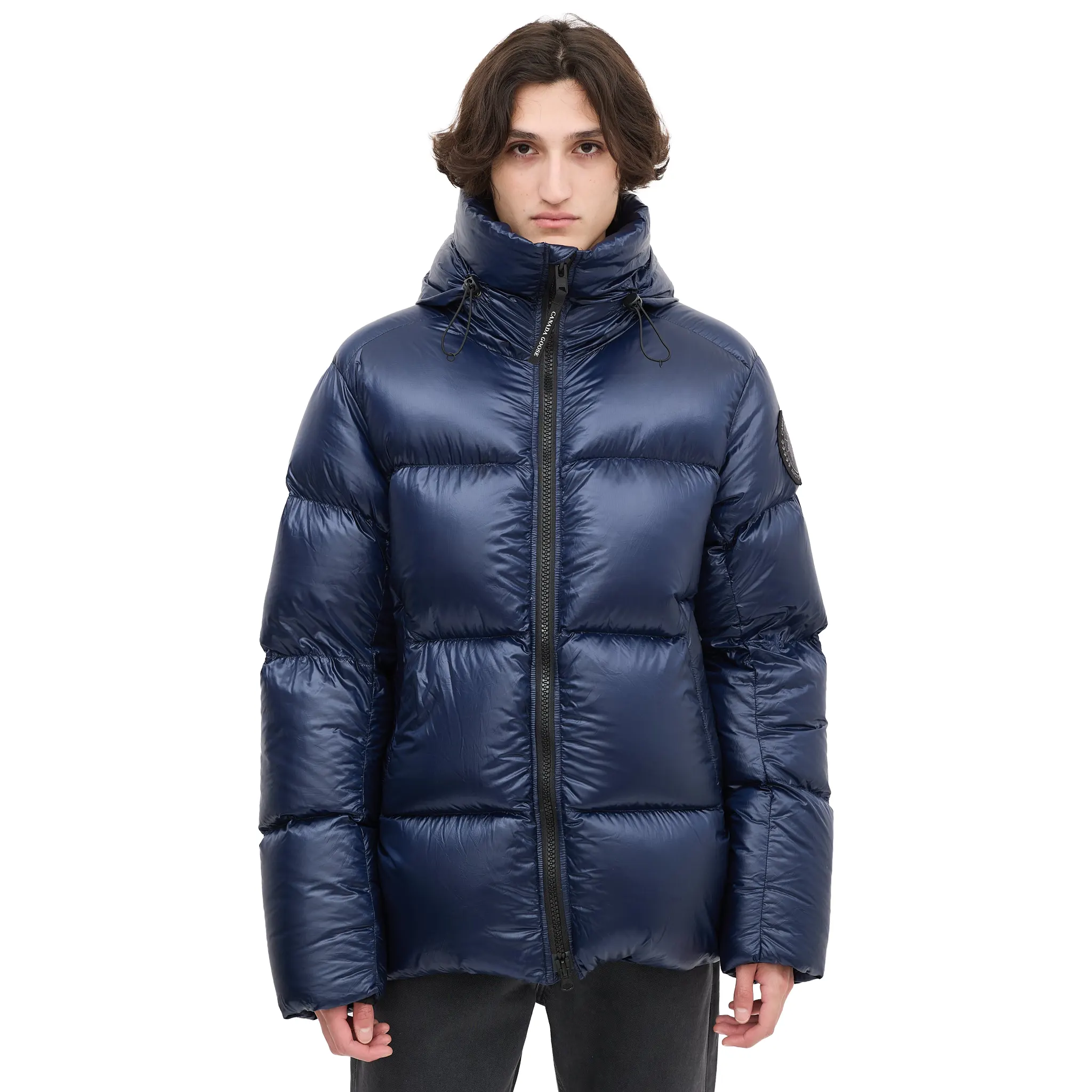 Canada Goose Down & Nylon Crofton Navy Puffer Jacket - Image 8
