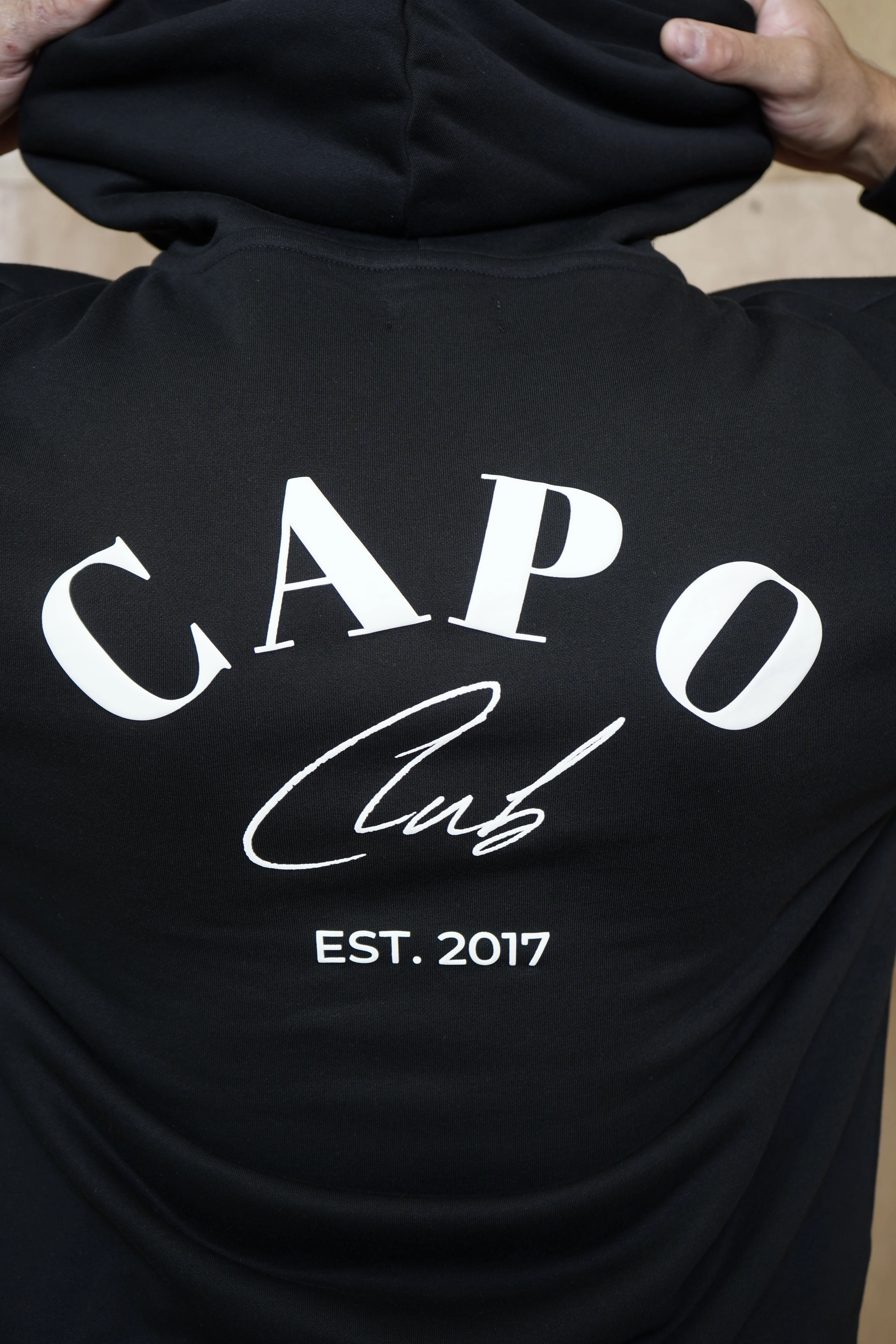 CAPO Club Relaxed Black Hoodie - Image 3