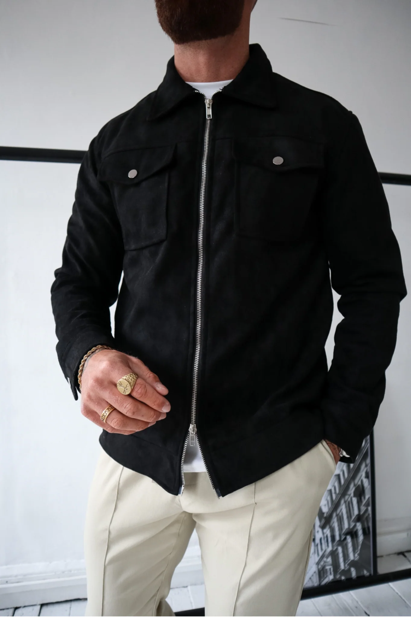 CAPO Black Suede Jacket - Image 10