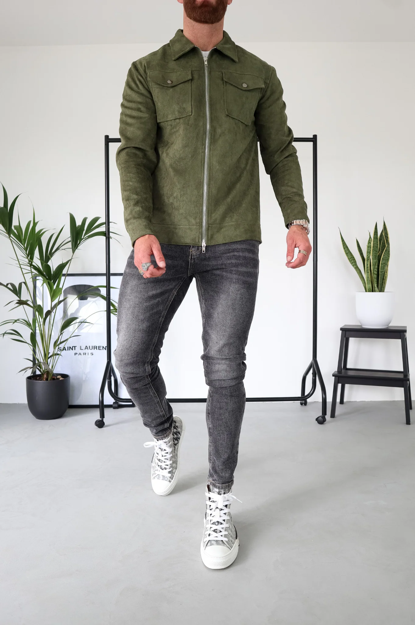 CAPO Suede Olive Jacket - Image 12