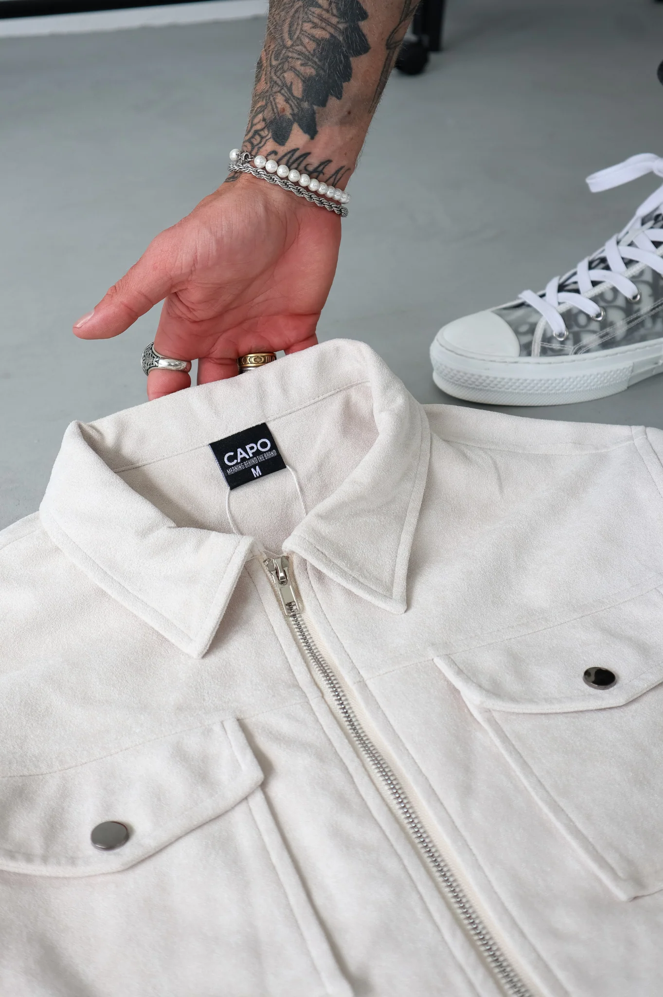 CAPO Suede Stone Jacket - Image 7