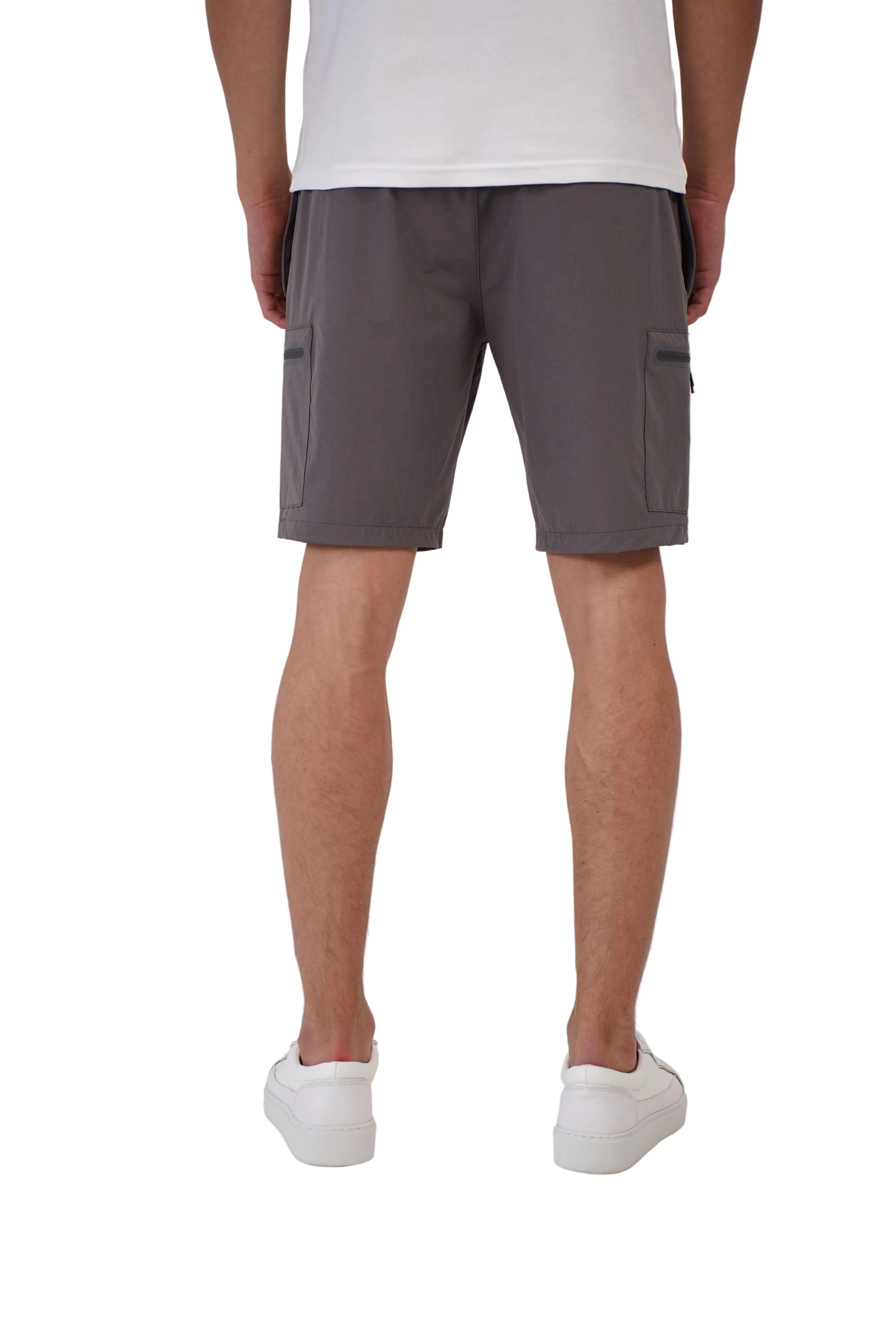 CAPO Utility Tech Charcoal Cargo Shorts - Image 2