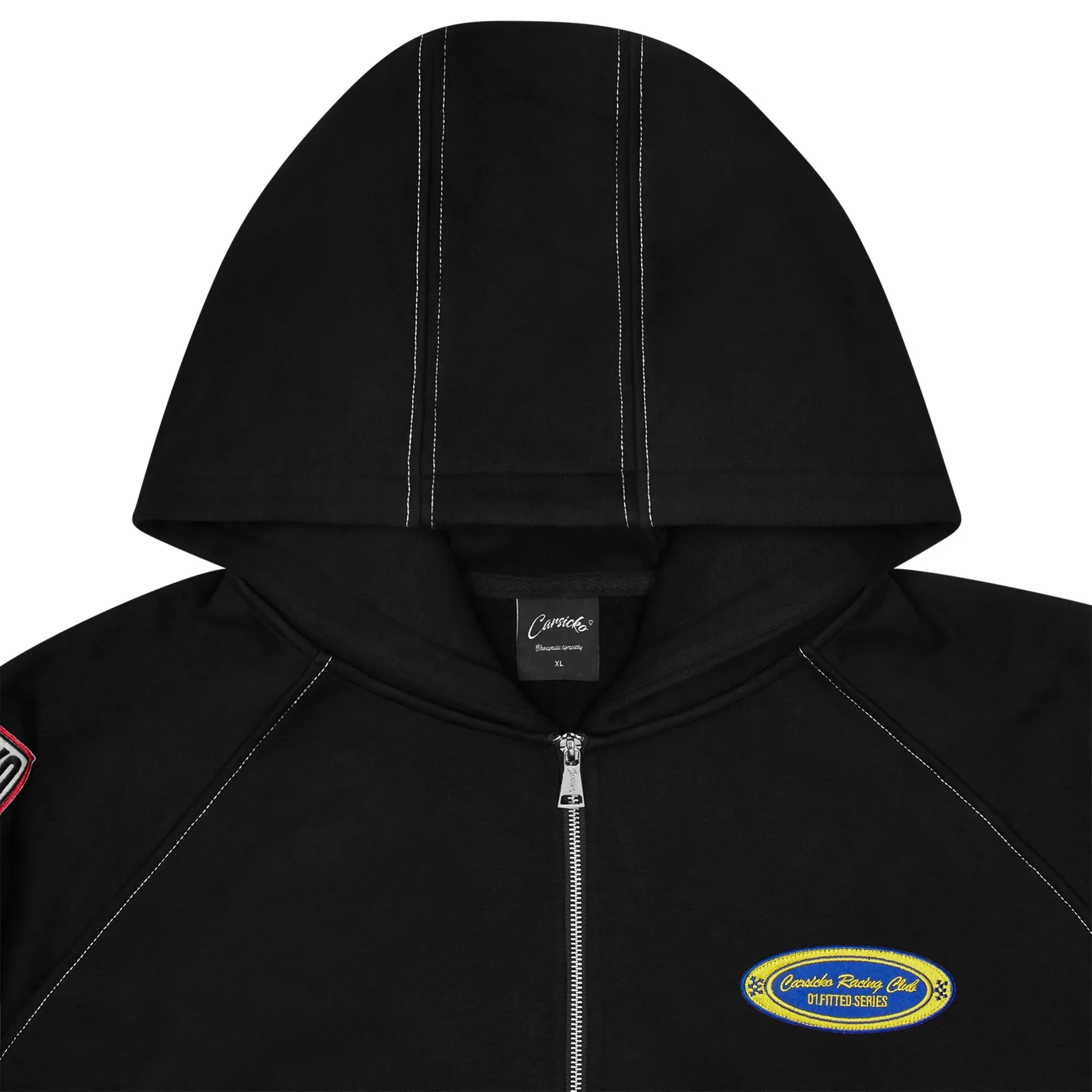 Carsicko Racing Club Zip-Up Black Hoodie - Image 3