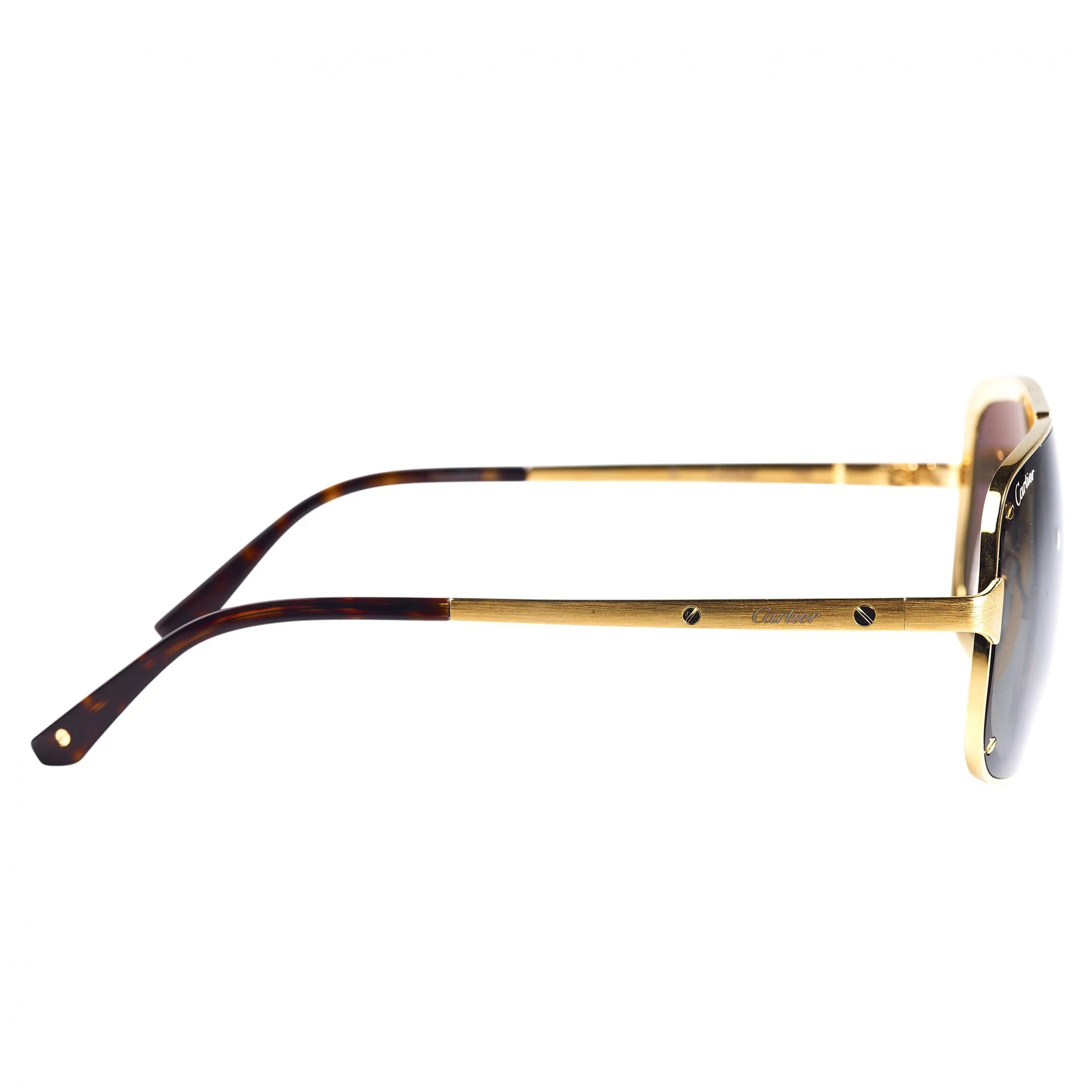 Cartier Eyewear CT0194S-002 Santos De Cartier Silver Sunglasses - Image 2