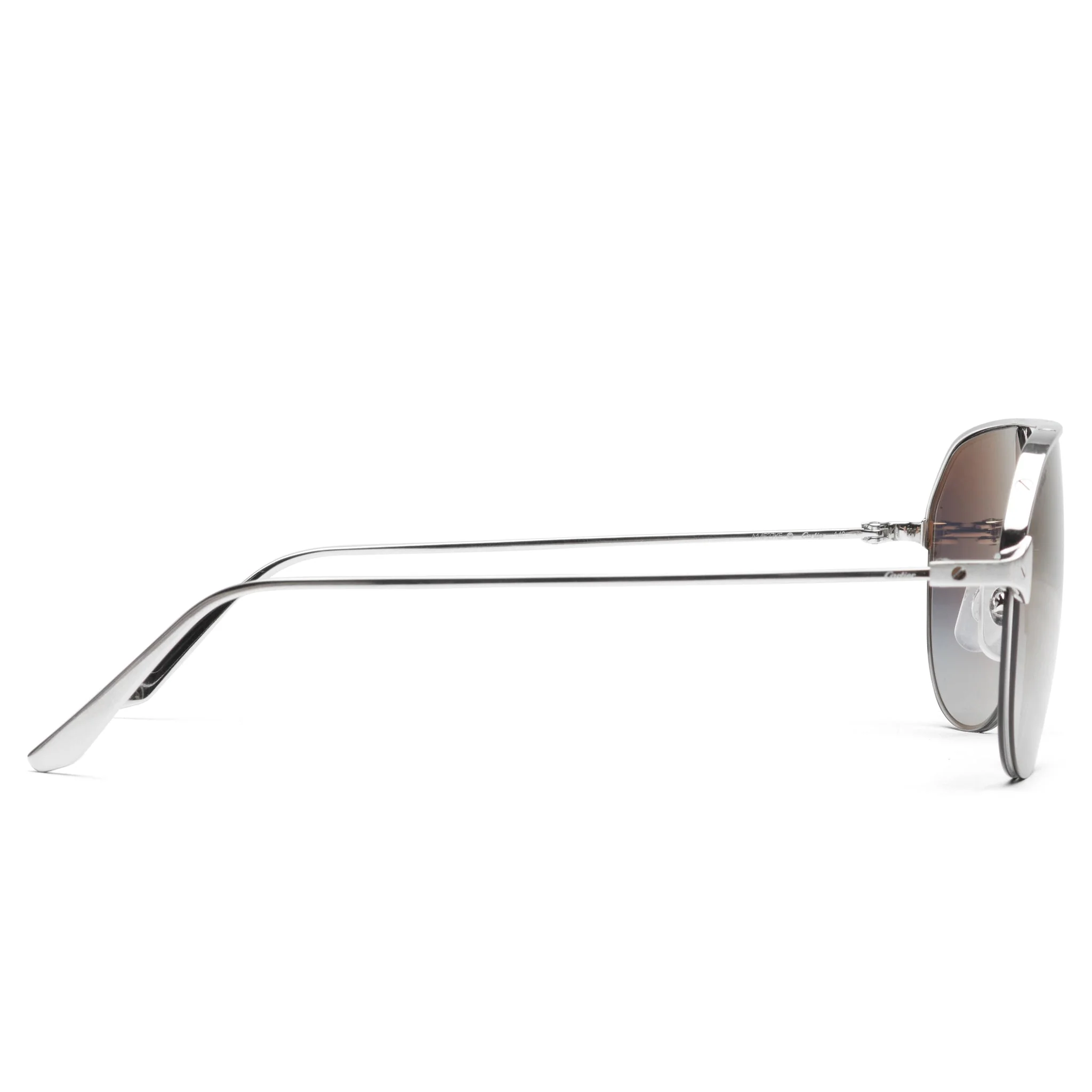 Cartier Eyewear CT0229S-004 Santos De Cartier Silver Sunglasses - Image 3