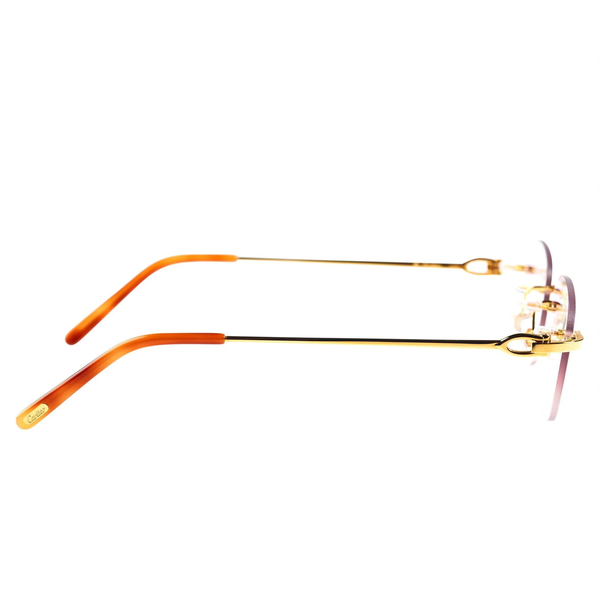 Cartier Eyewear Custom CT0045O-002 C Decor Rimless Sunglasses - Image 2