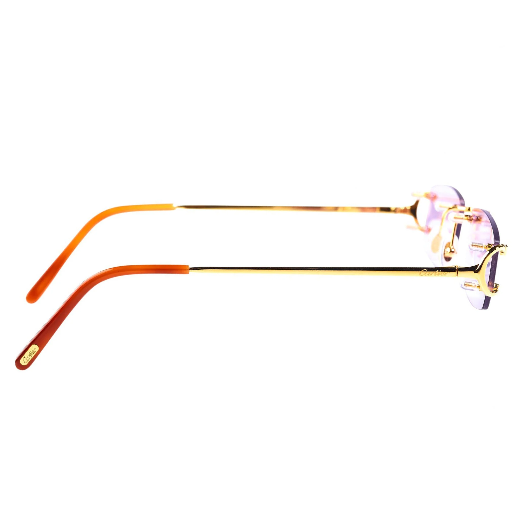 Cartier Eyewear Custom CT0092O-001 C Decor Rimless Sunglasses - Image 2