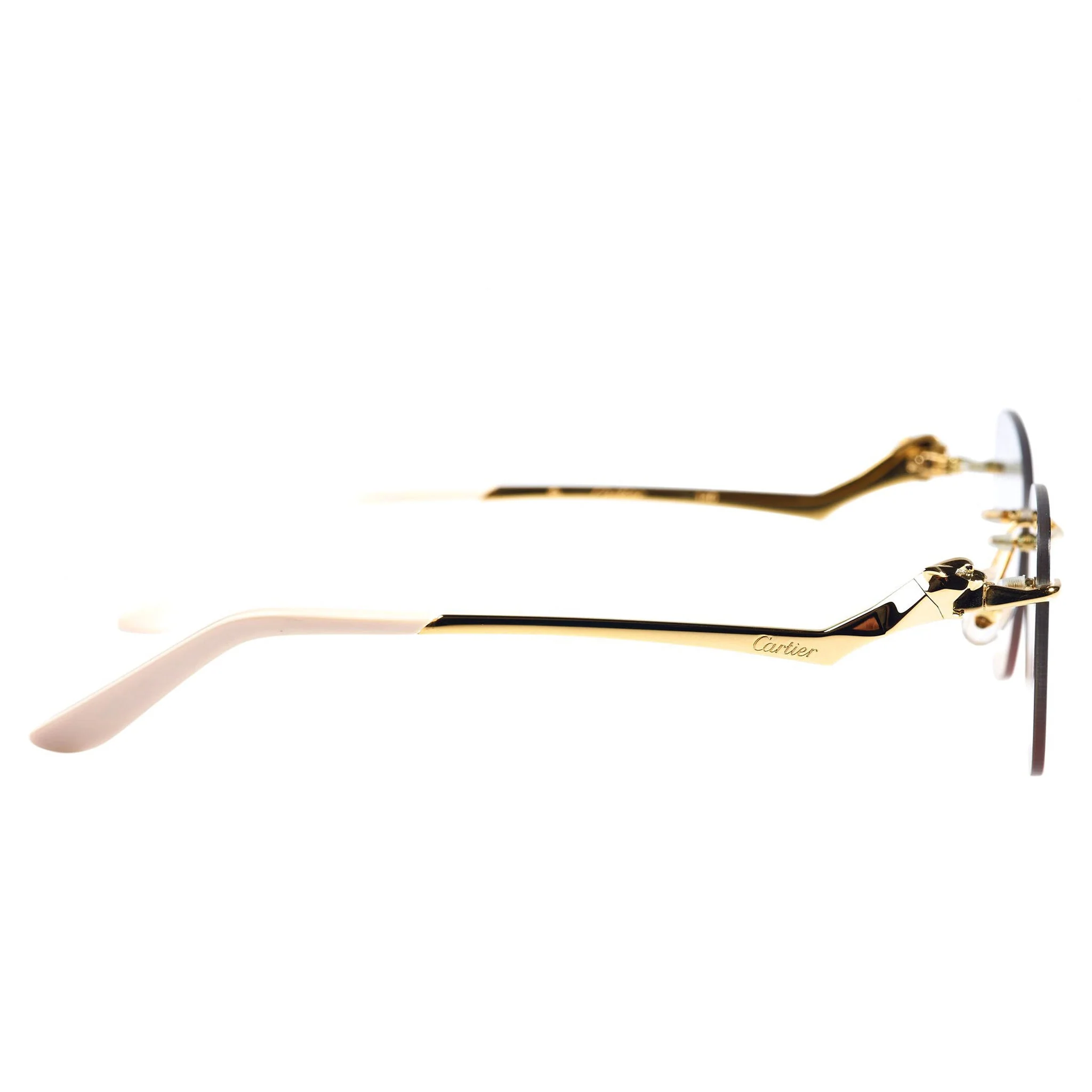 Cartier Eyewear Custom CT0120O-002 Panthere De Cartier Rimless Sunglasses - Image 2