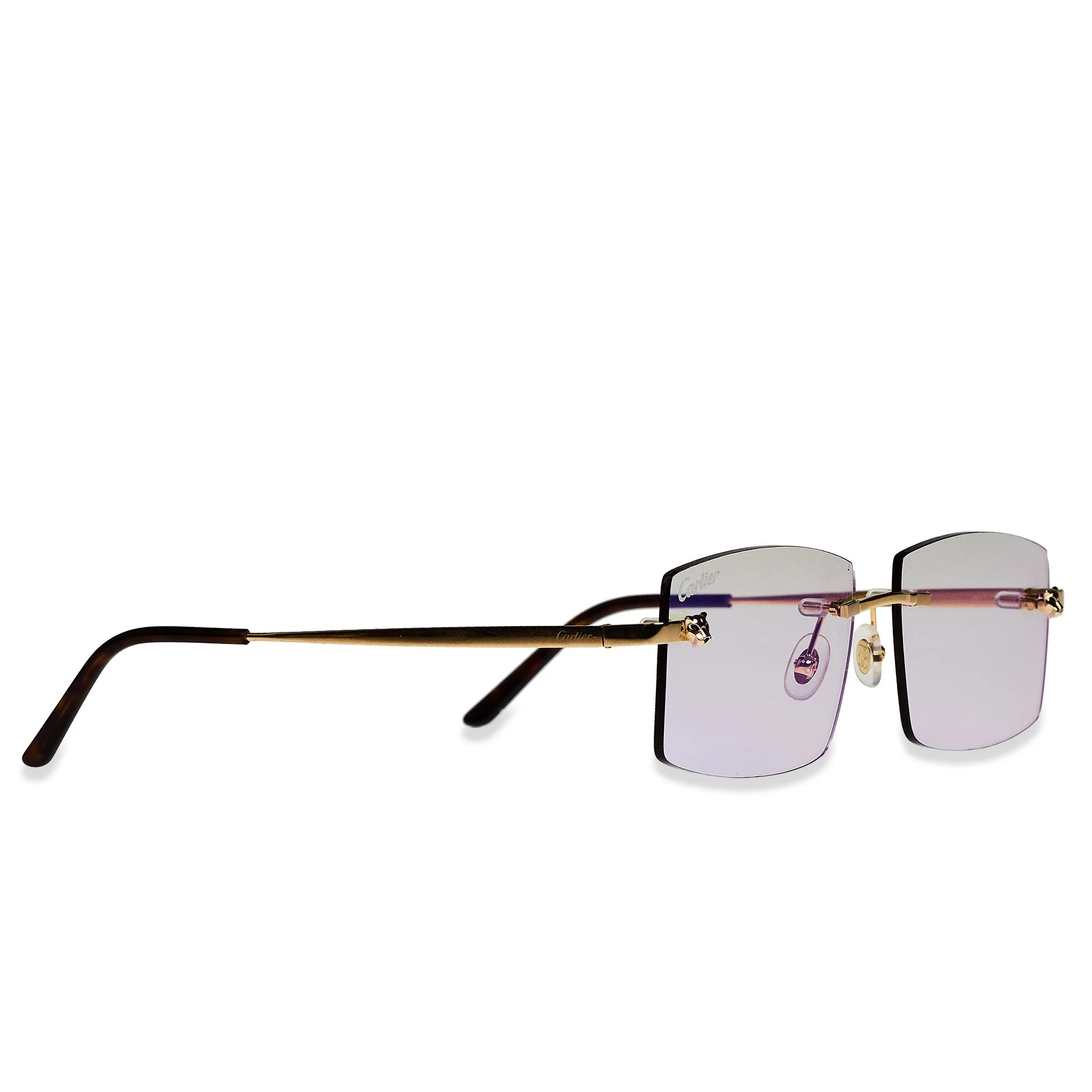 Cartier Eyewear Custom CT0148O-001 Panthere De Cartier Rimless Sunglasses - Image 2