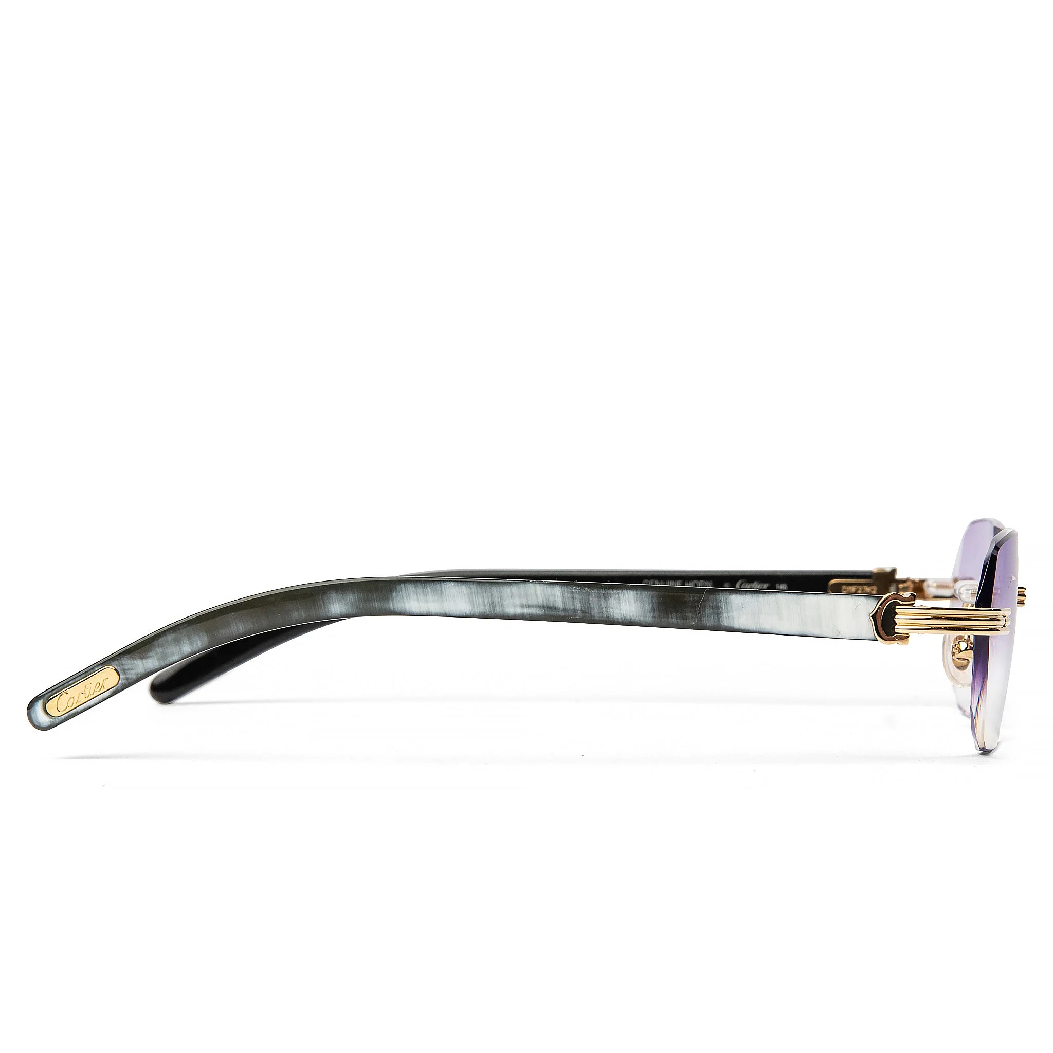 Cartier Eyewear Custom CT0286O-003 Premiere De Cartier Rimless Sunglasses - Image 3
