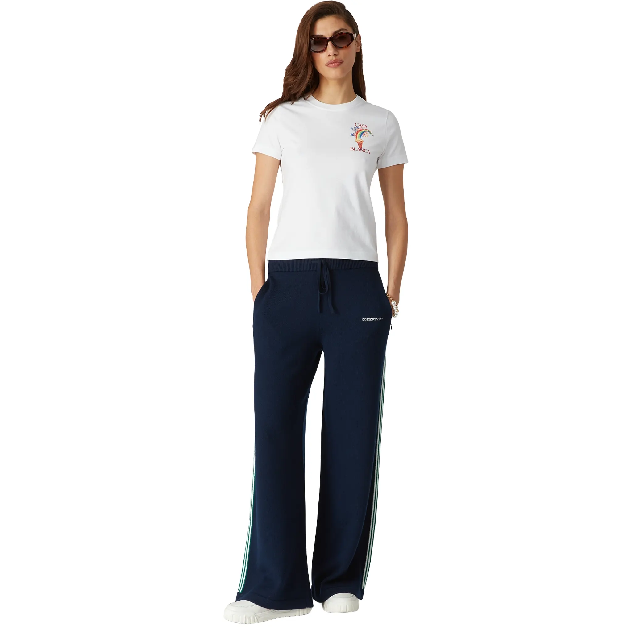 Casablanca Nature's Teacher Printed White T-Shirt - Image 3