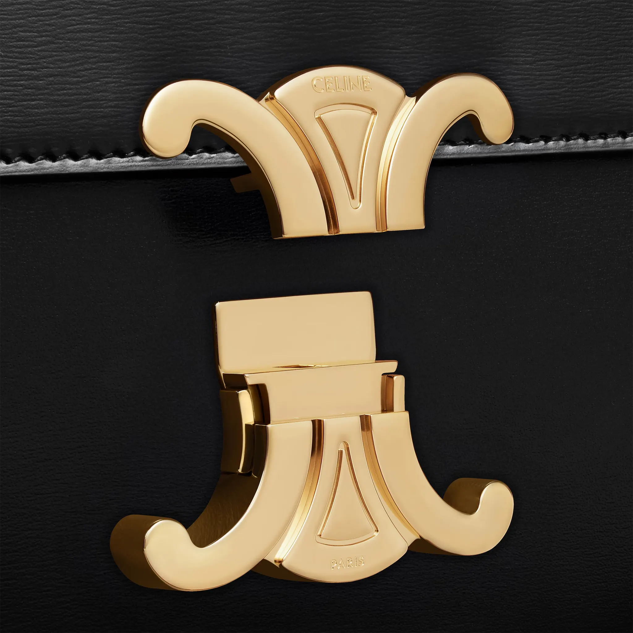 Celine Classique Triomphe Black Bag - Image 4