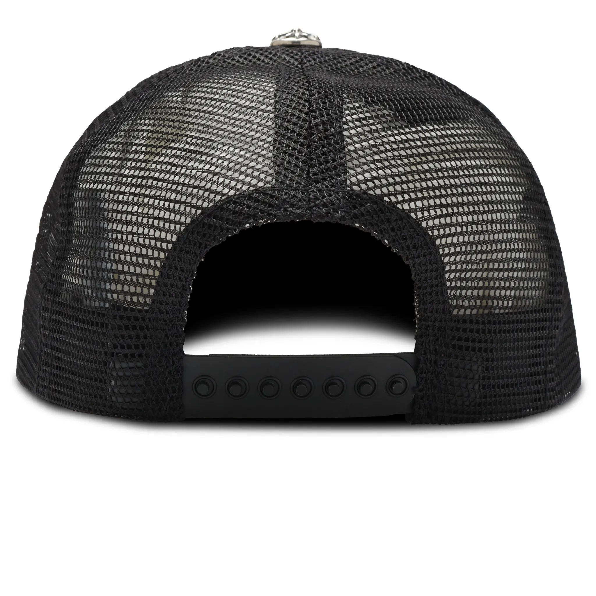 Chrome Hearts CH Hollywood Usa Black Trucker Cap - Image 3