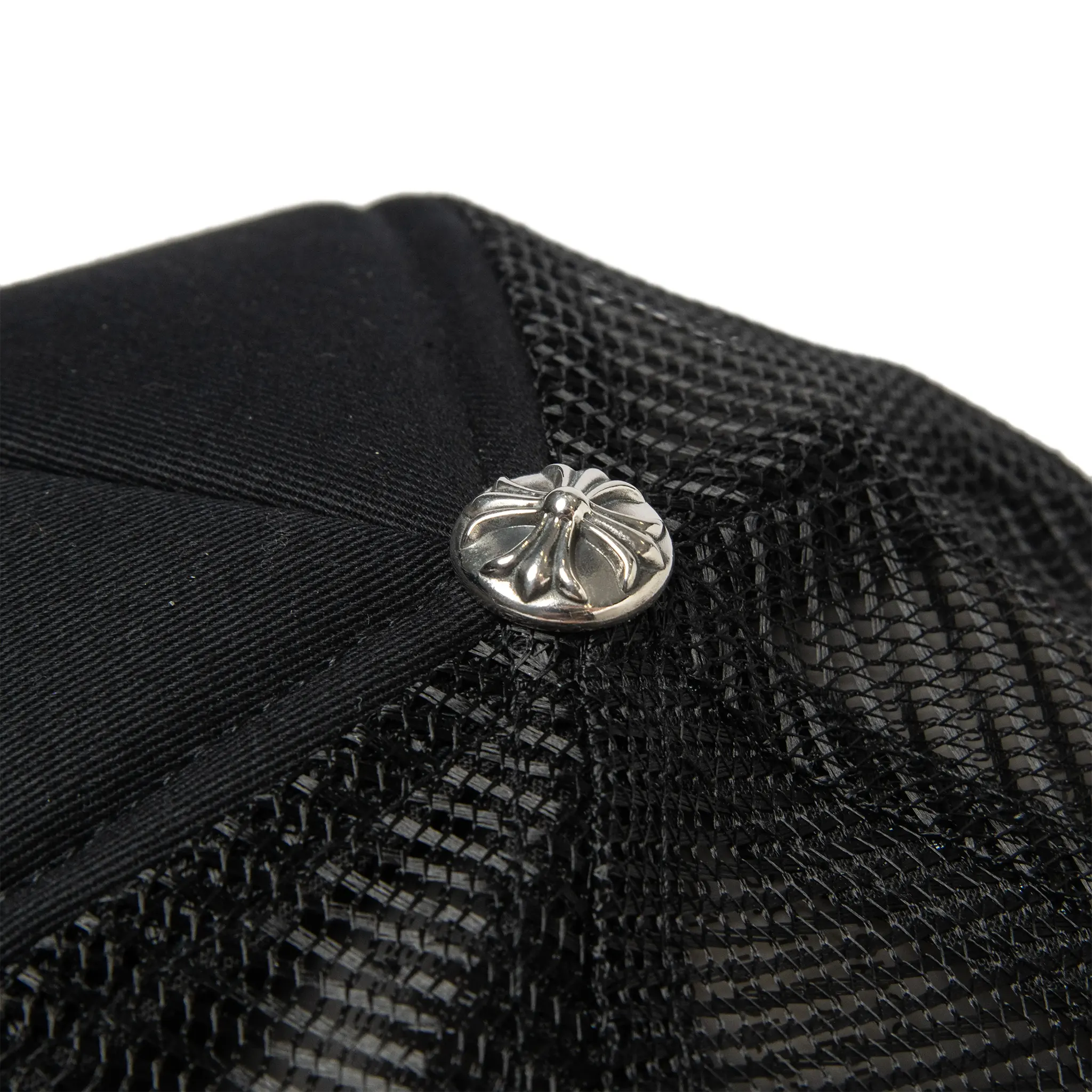 Chrome Hearts CH Hollywood Usa Black Trucker Cap - Image 7