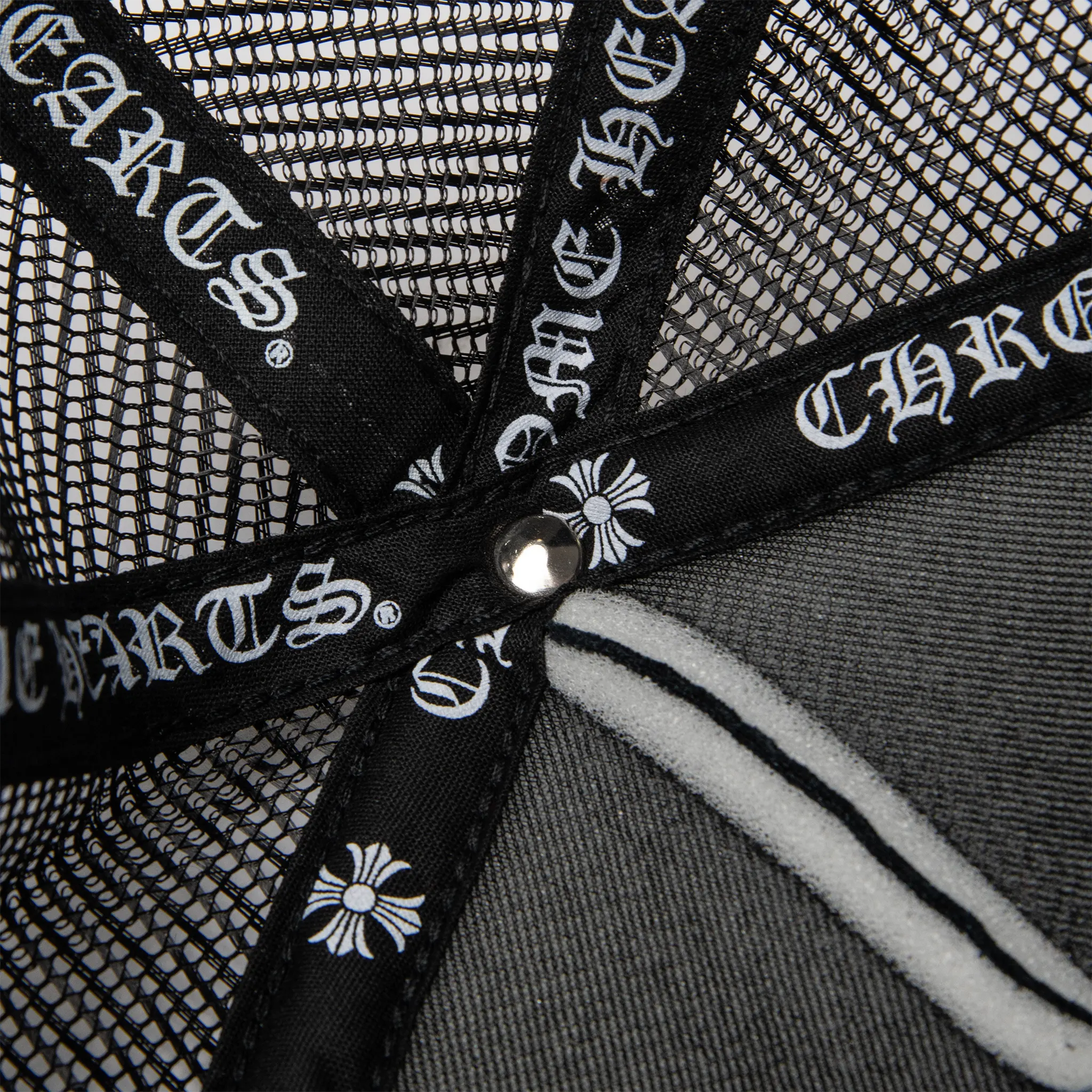 Chrome Hearts CH Hollywood Usa Black Trucker Cap - Image 8