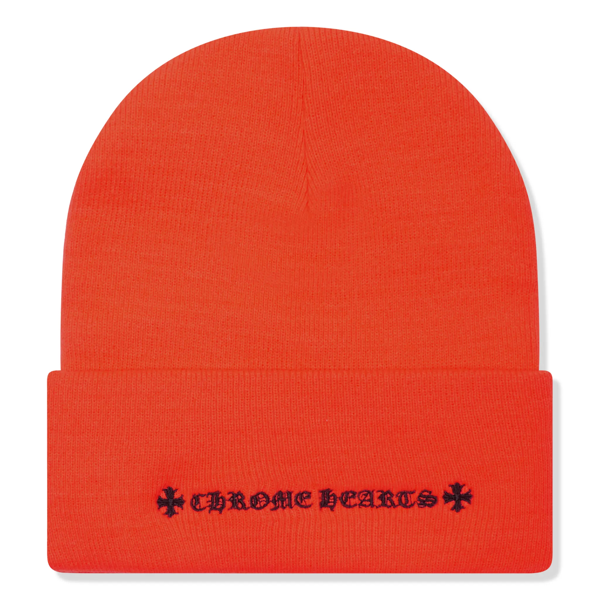 Chrome Hearts CH Logo Orange Beanie - Image 2
