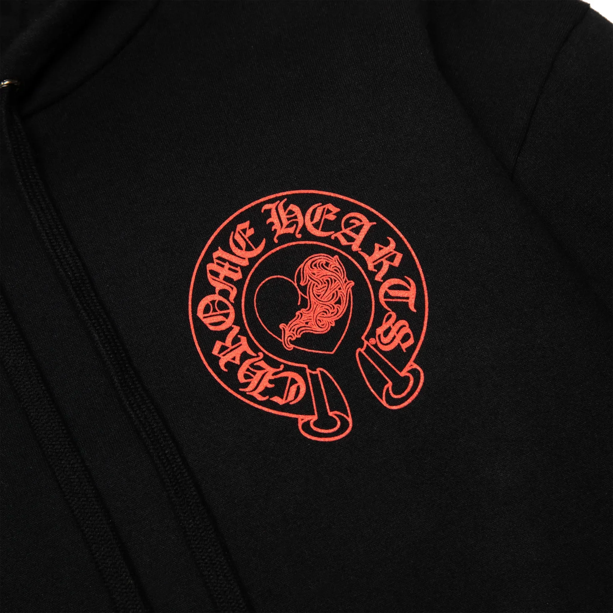 Chrome Hearts Deadly Doll Online Exclusive Black Red Hoodie - Image 9