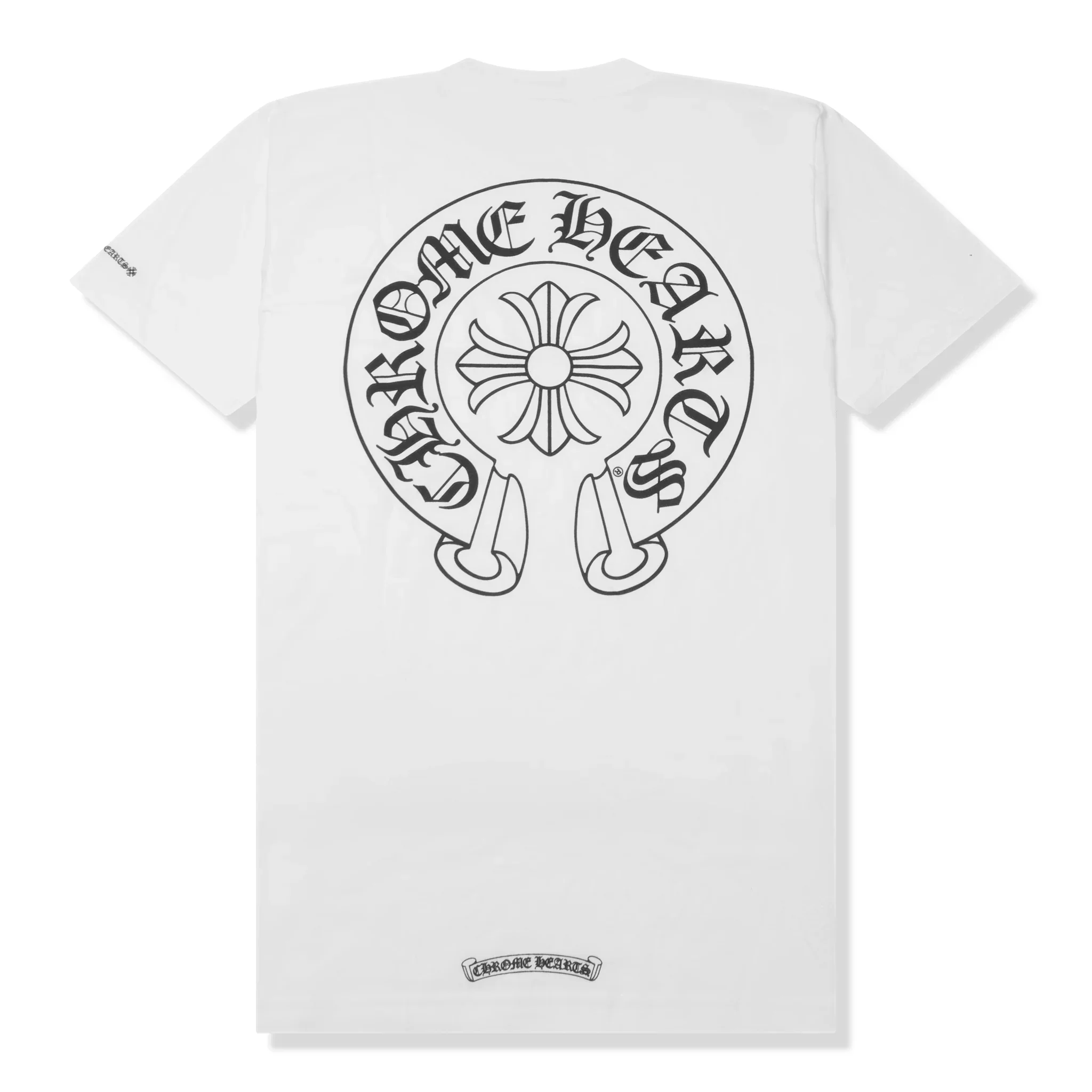 Chrome Hearts Horse Shoe Pocket Logo White T Shirt - Image 2