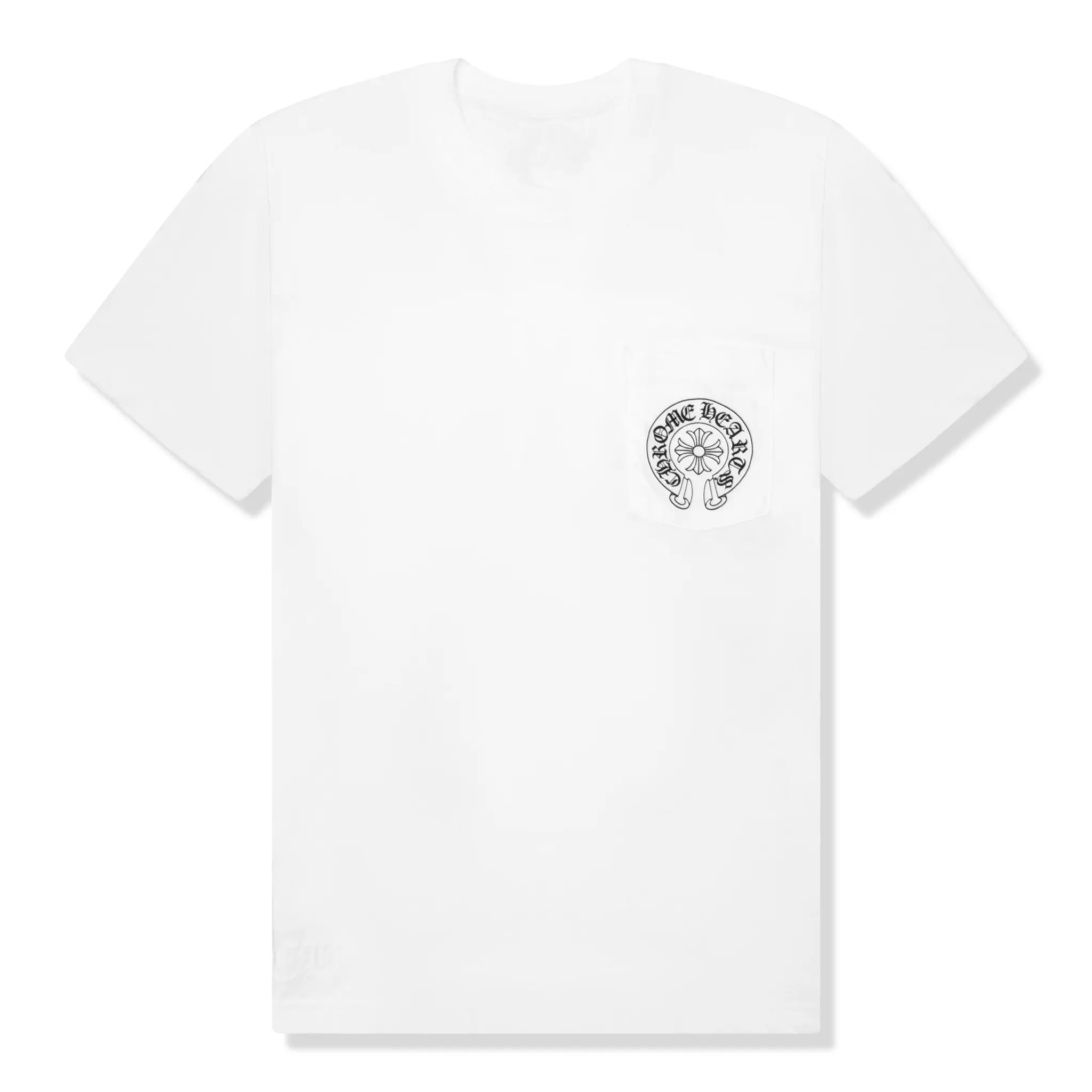 Chrome Hearts Horse Shoe Pocket Miami Exclusive White T-Shirt - Image 2