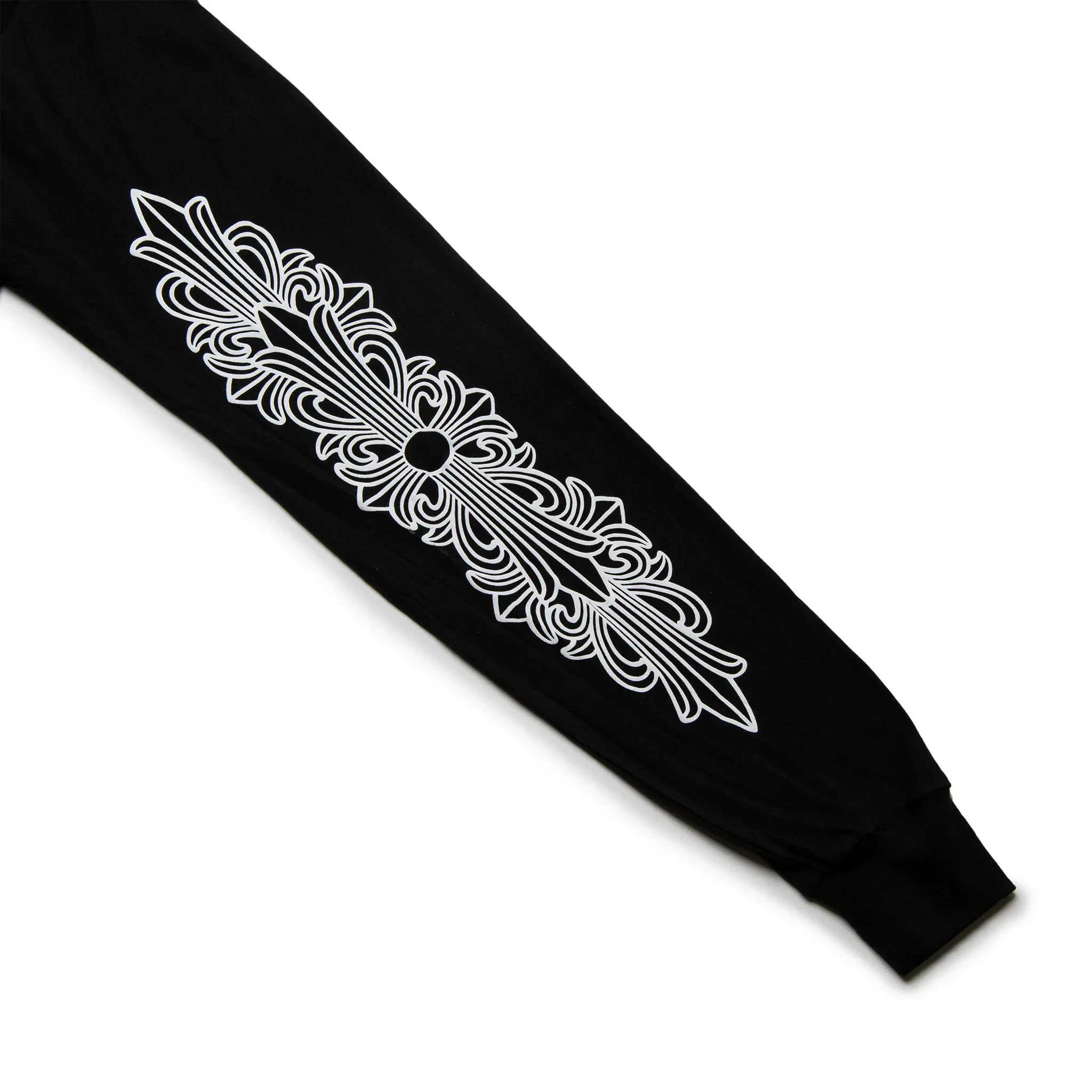 Chrome Hearts Manchester Exclusive Horse Shoe Pocket Logo L/S Black T Shirt - Image 3