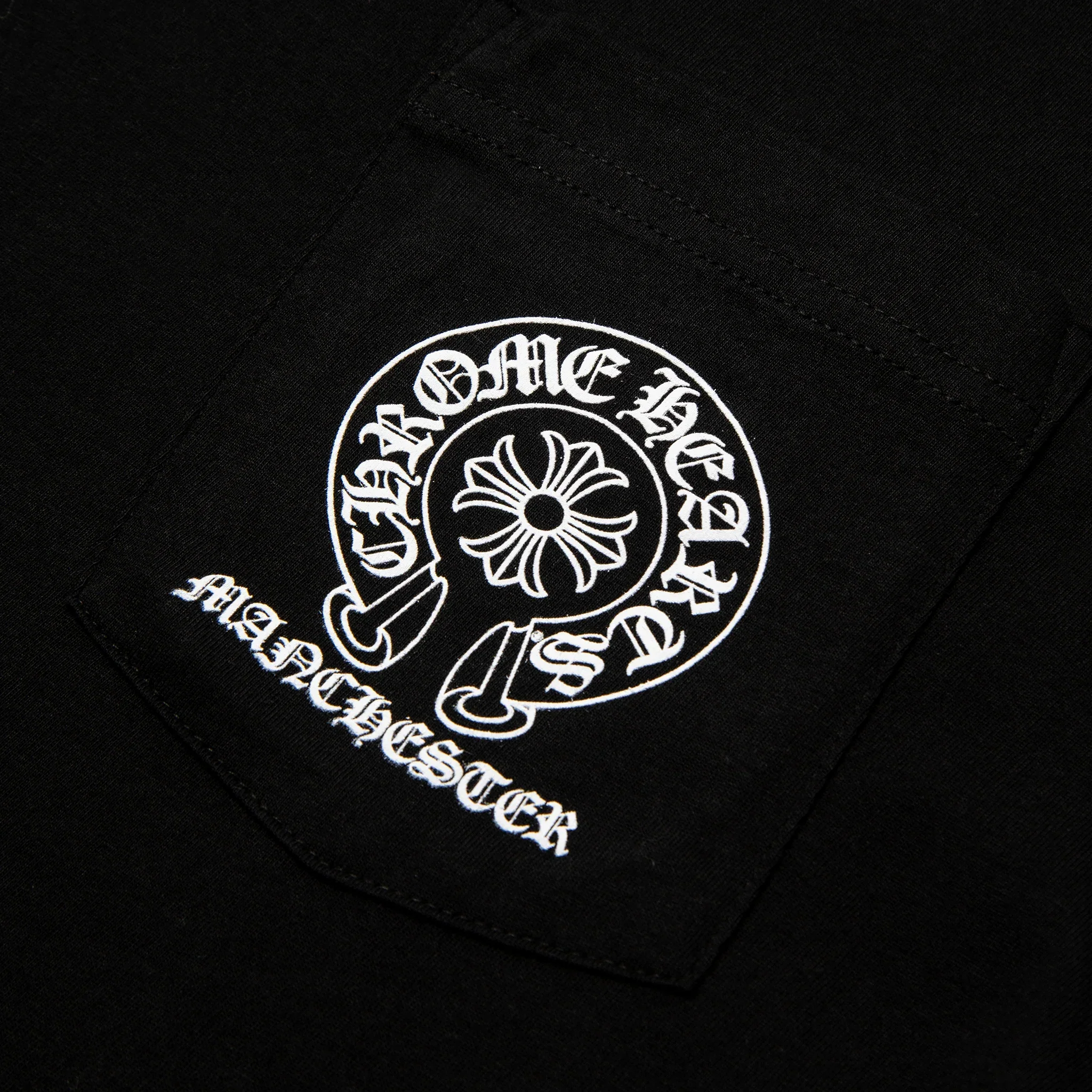 Chrome Hearts Manchester Exclusive Horse Shoe Pocket Logo L/S Black T Shirt - Image 5