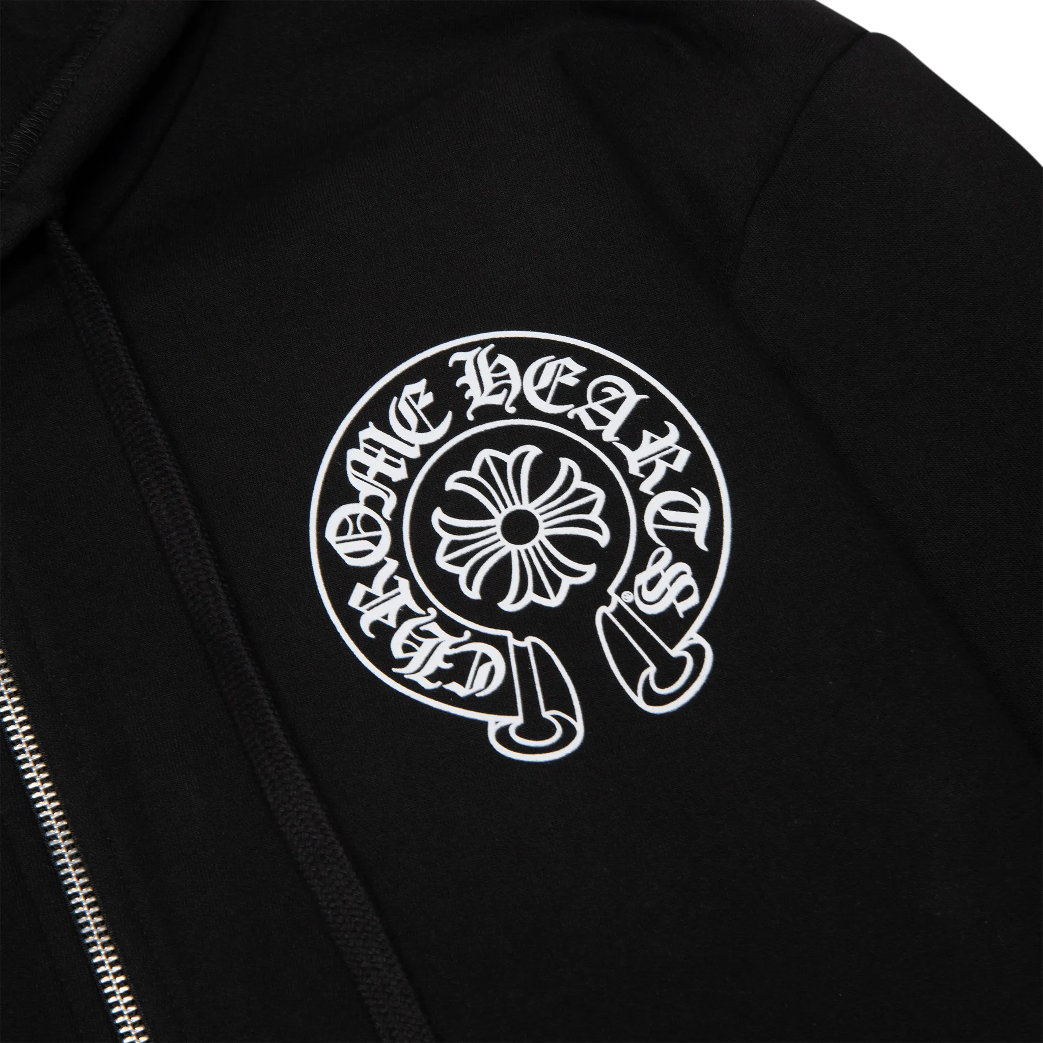 Chrome Hearts Manchester Exclusive Horse Shoe Zip-Up Black Hoodie - Image 6
