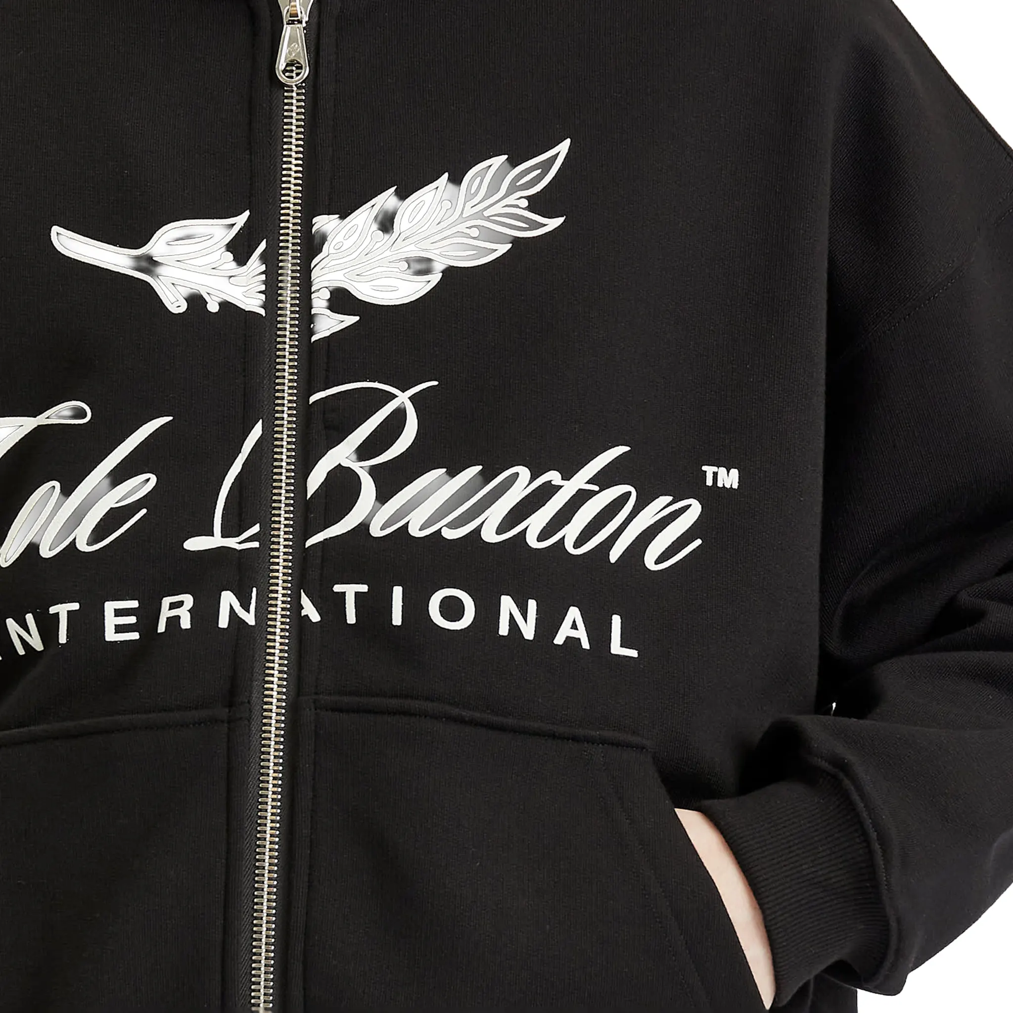 Cole Buxton International Black Zip-Up Hoodie - Image 5